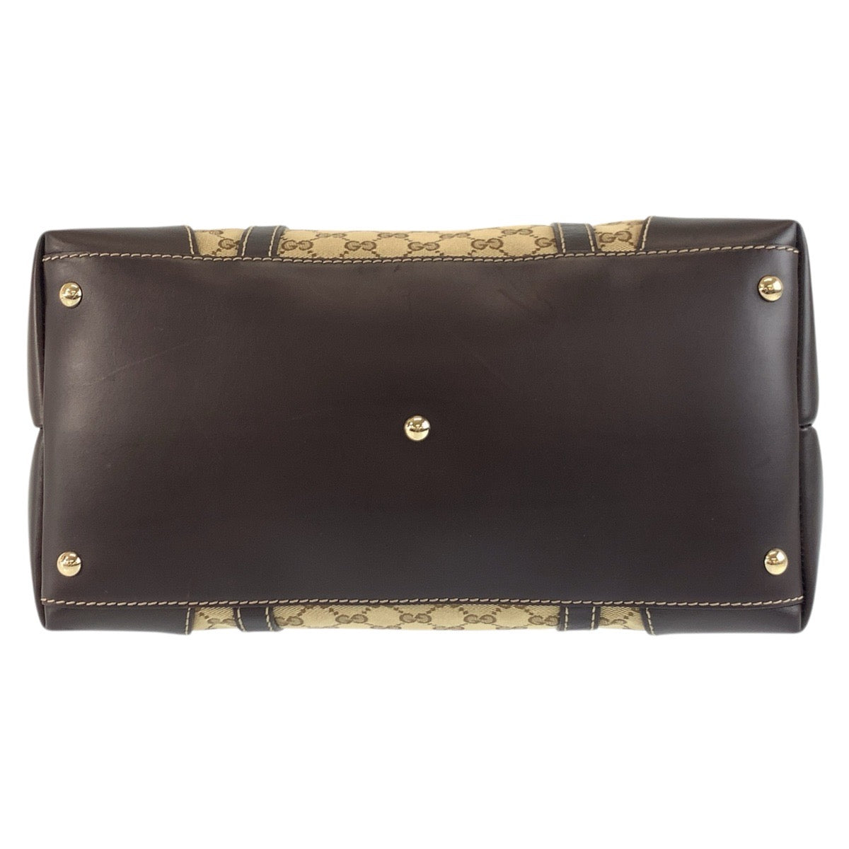 17933
GUCCI グッチ ラブリー ベージュ ブラウン ゴールド金具 GGキャンバス / レザー 257068 トートバッグ ショルダーバッグ  レディース ABP63