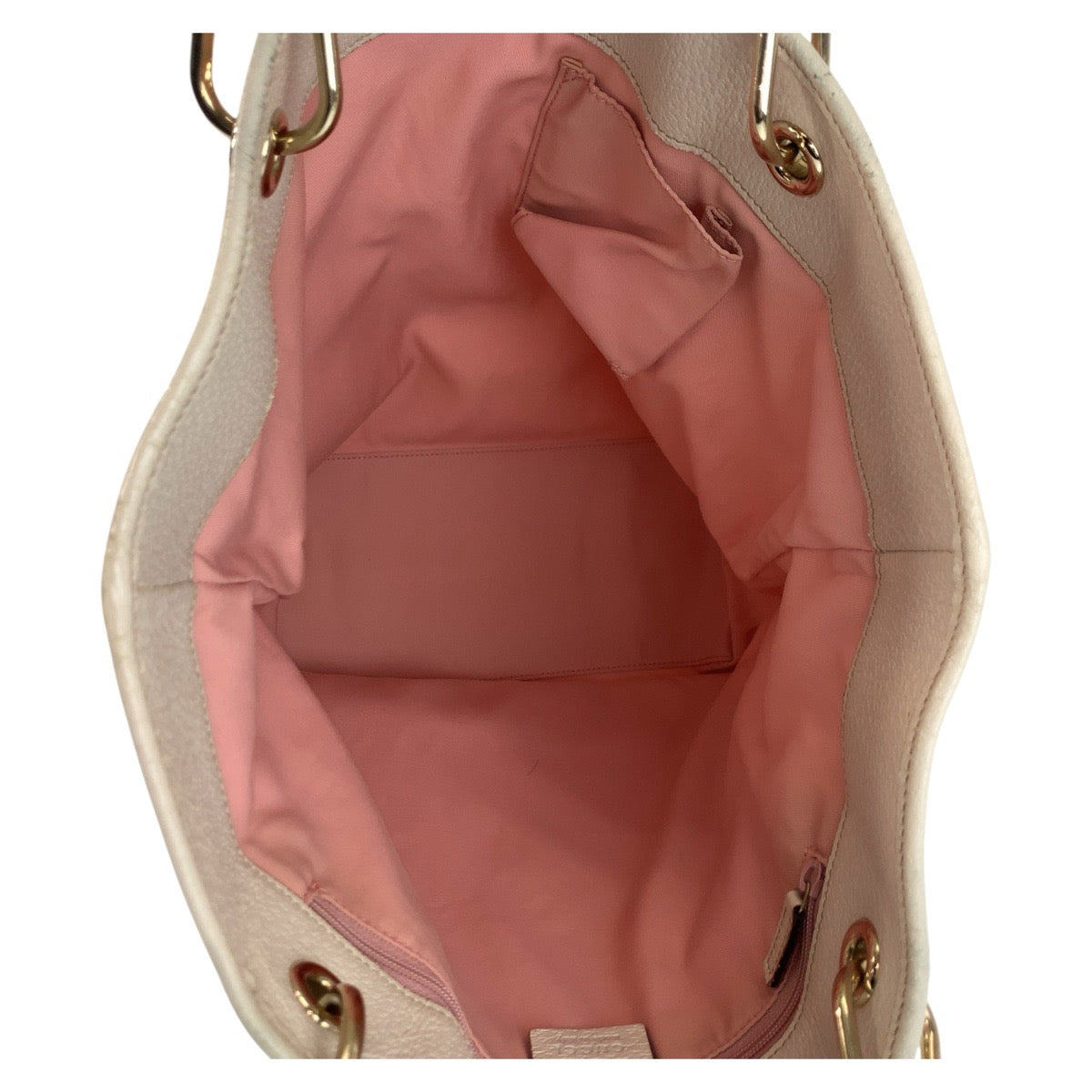 17934
GUCCI グッチ ピンク ホワイト ゴールド金具 GGキャンバス / レザー 120836 トートバッグ ショルダーバッグ  レディース AB24
