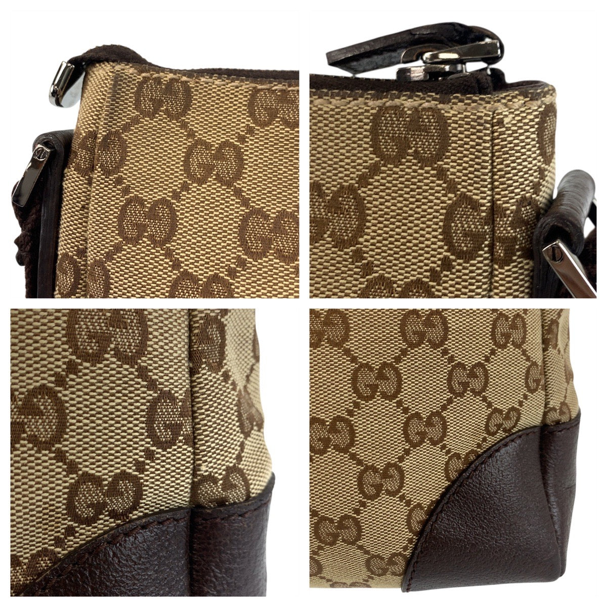 17937
GUCCI グッチ ベージュ ブラウン GGキャンバス 114273 ショルダーバッグ メッセンジャーバッグ レディース ABP46
