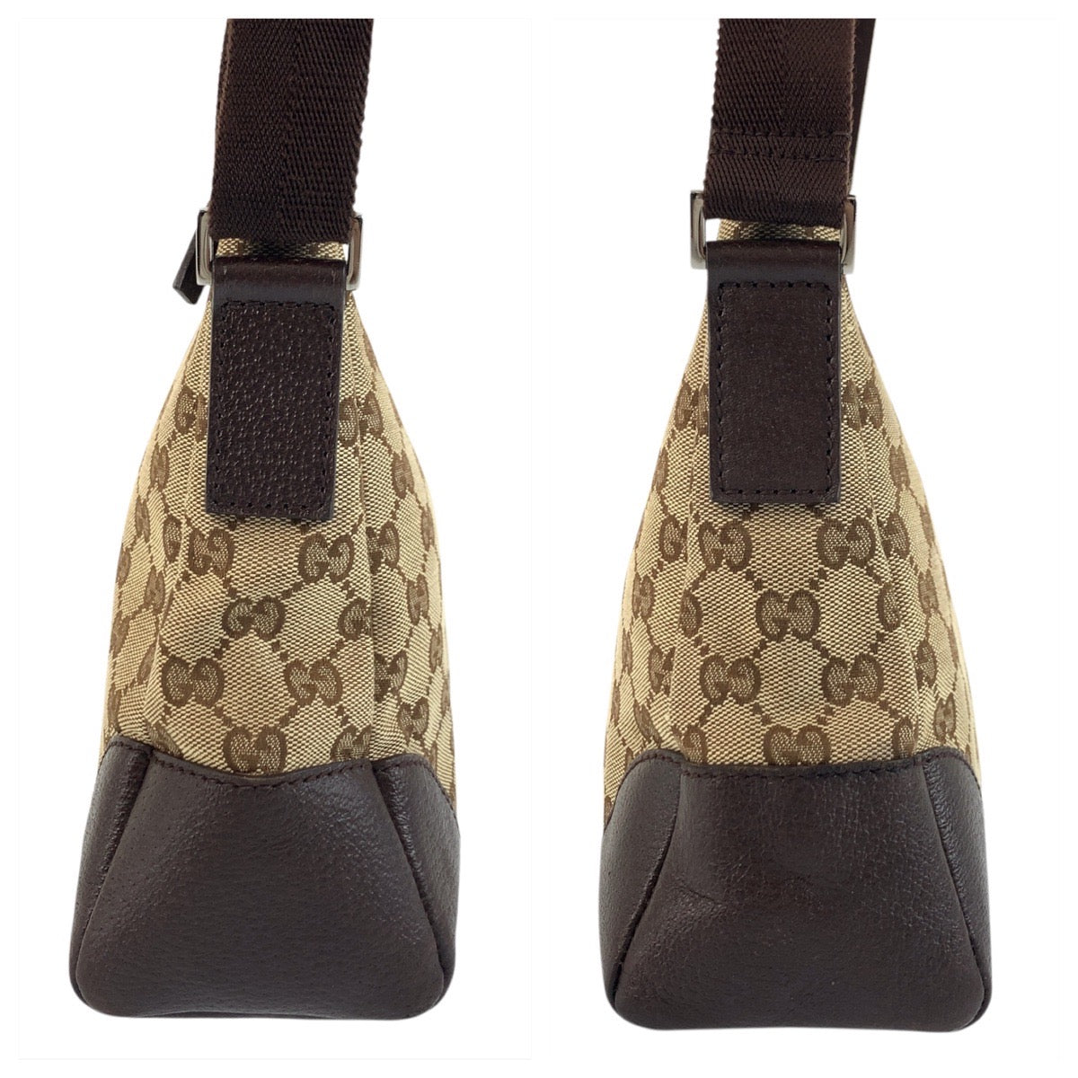 17937
GUCCI グッチ ベージュ ブラウン GGキャンバス 114273 ショルダーバッグ メッセンジャーバッグ レディース ABP46