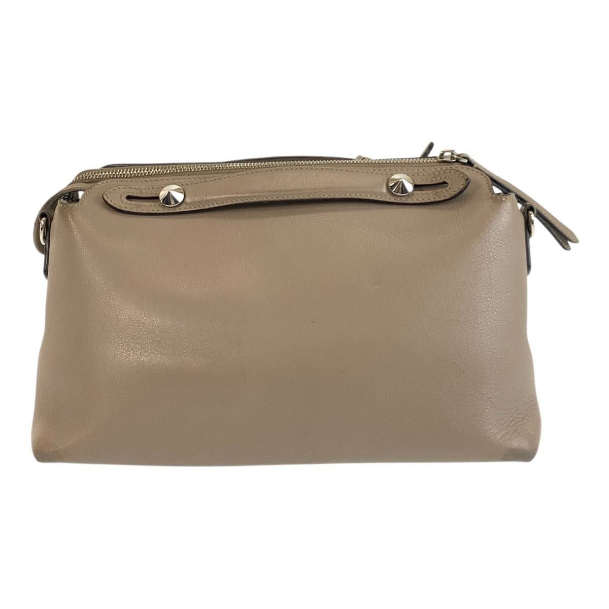 17938
FENDI フェンディ バイザウェイ ミディアム グレージュ シルバー金具 レザー ショルダーバッグ ハンドバッグ 2way  レディース AB62
