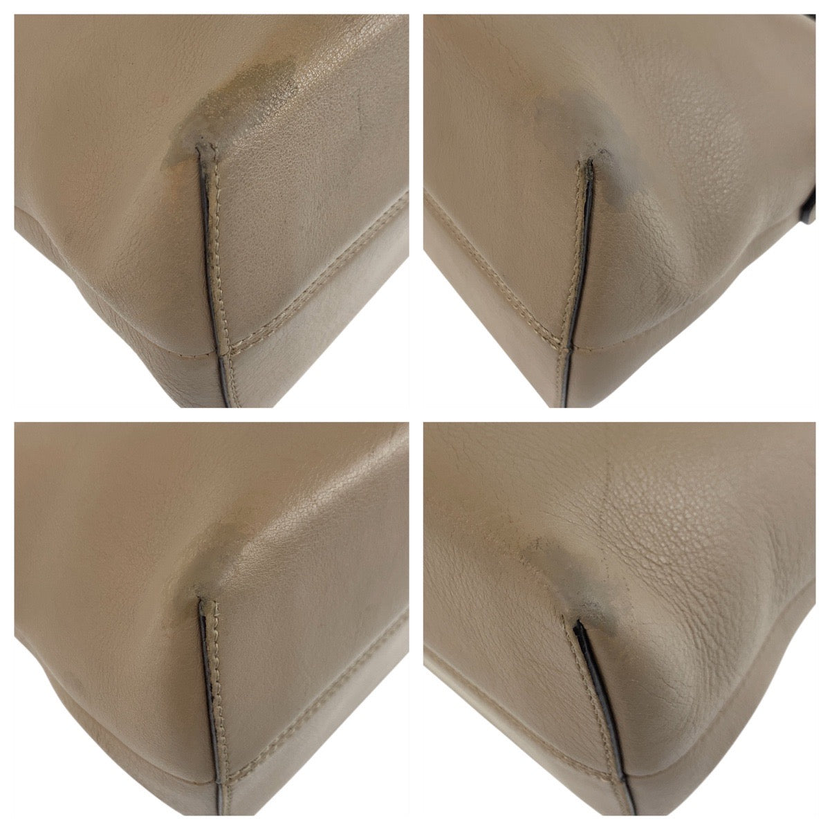 17938
FENDI フェンディ バイザウェイ ミディアム グレージュ シルバー金具 レザー ショルダーバッグ ハンドバッグ 2way  レディース AB62