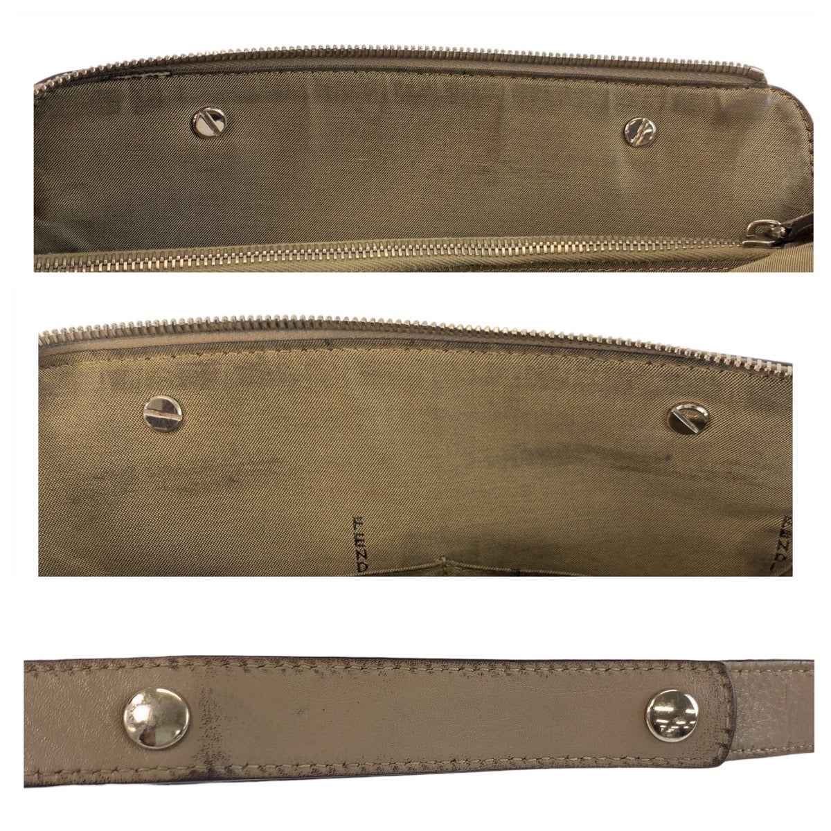 17938
FENDI フェンディ バイザウェイ ミディアム グレージュ シルバー金具 レザー ショルダーバッグ ハンドバッグ 2way  レディース AB62
