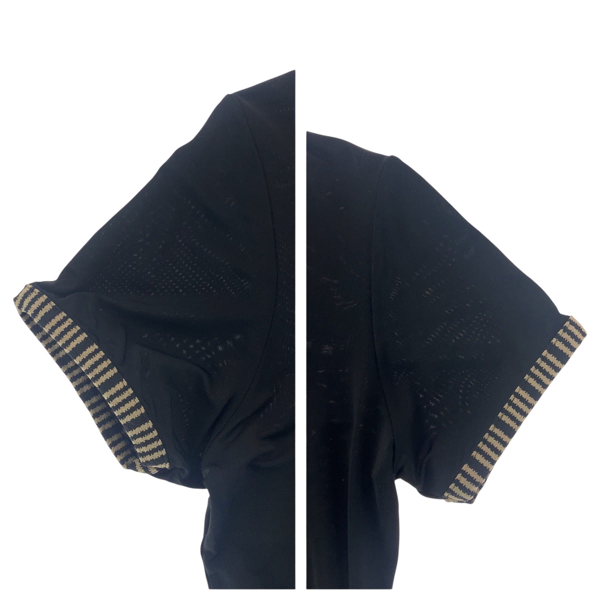 17942
FENDI フェンディ プリントロゴ サイズ42 ブラック 黒 レーヨン / ポリウレタン 半袖Ｔシャツ クルーネック  レディース AB12