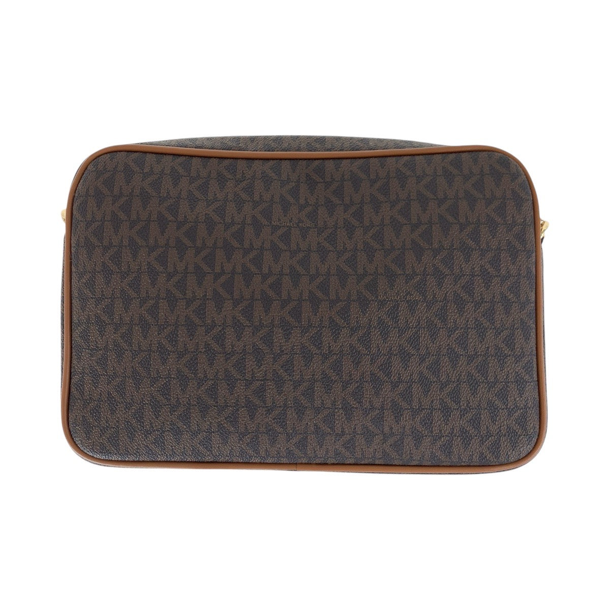 18042
Michael Kors マイケルコース ブラウン ゴールド金具 PVC / レザー ショルダーバッグ ポシェット レディース SA19