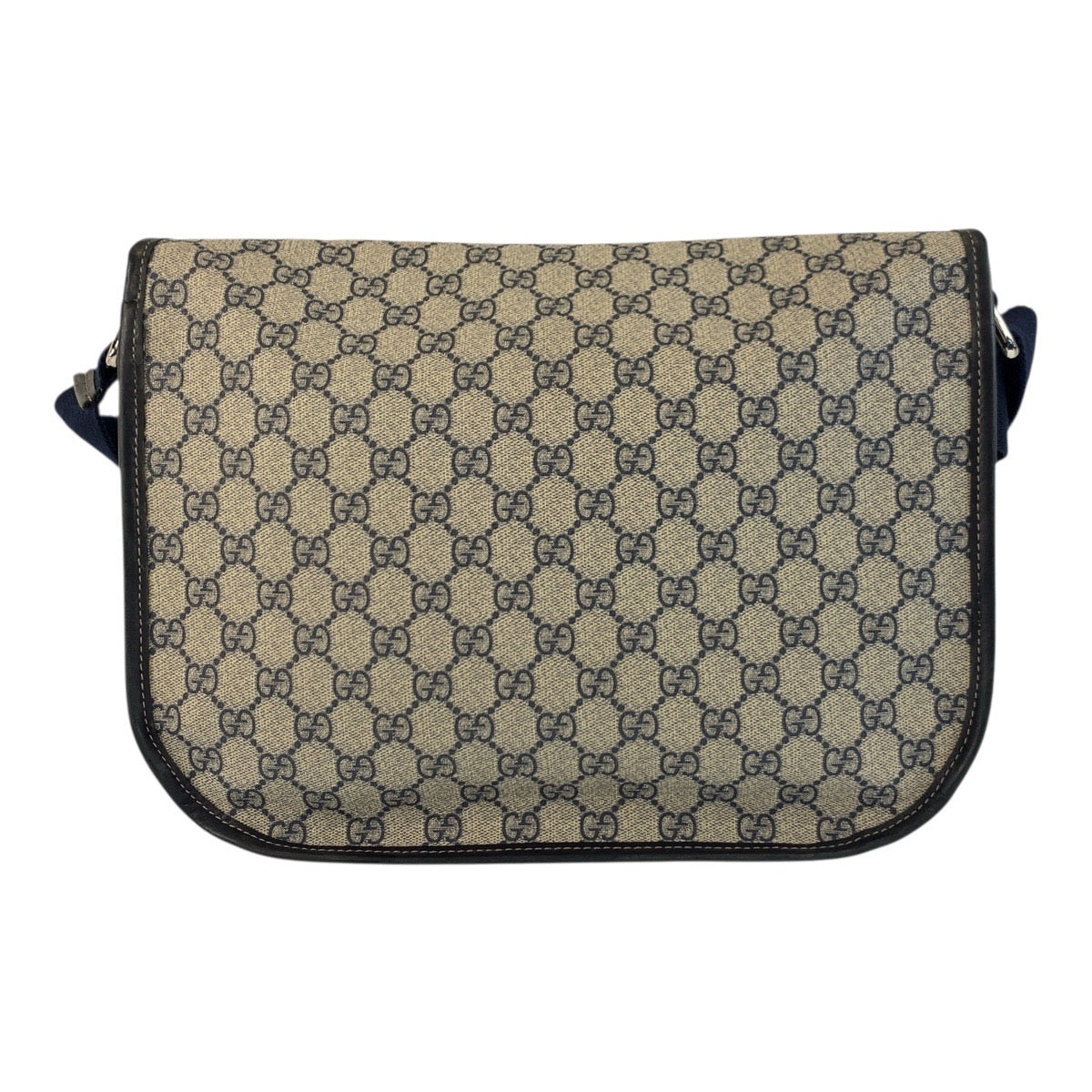 18047
GUCCI グッチ グレー ネイビー シルバー金具 GGスプリームキャンバス 201732 ショルダーバッグ メッセンジャーバッグ  メンズ ABP67
