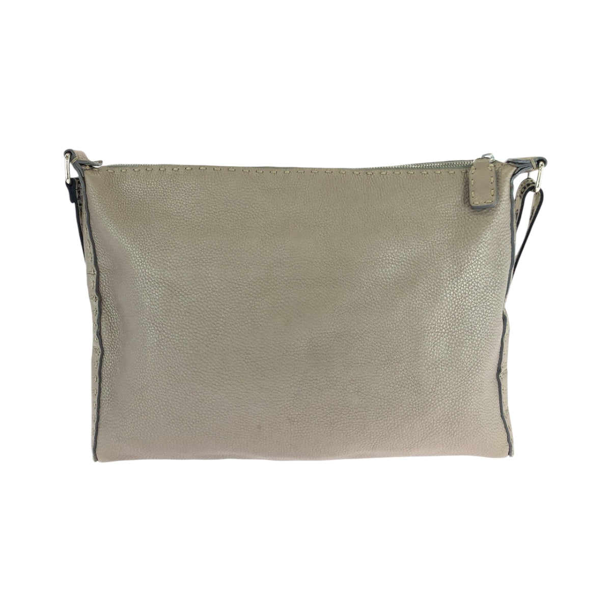 18048
FENDI フェンディ セレリア ベージュ シルバー金具 レザー 2390-8BT093 ショルダーバッグ 斜め掛け  レディース AB38