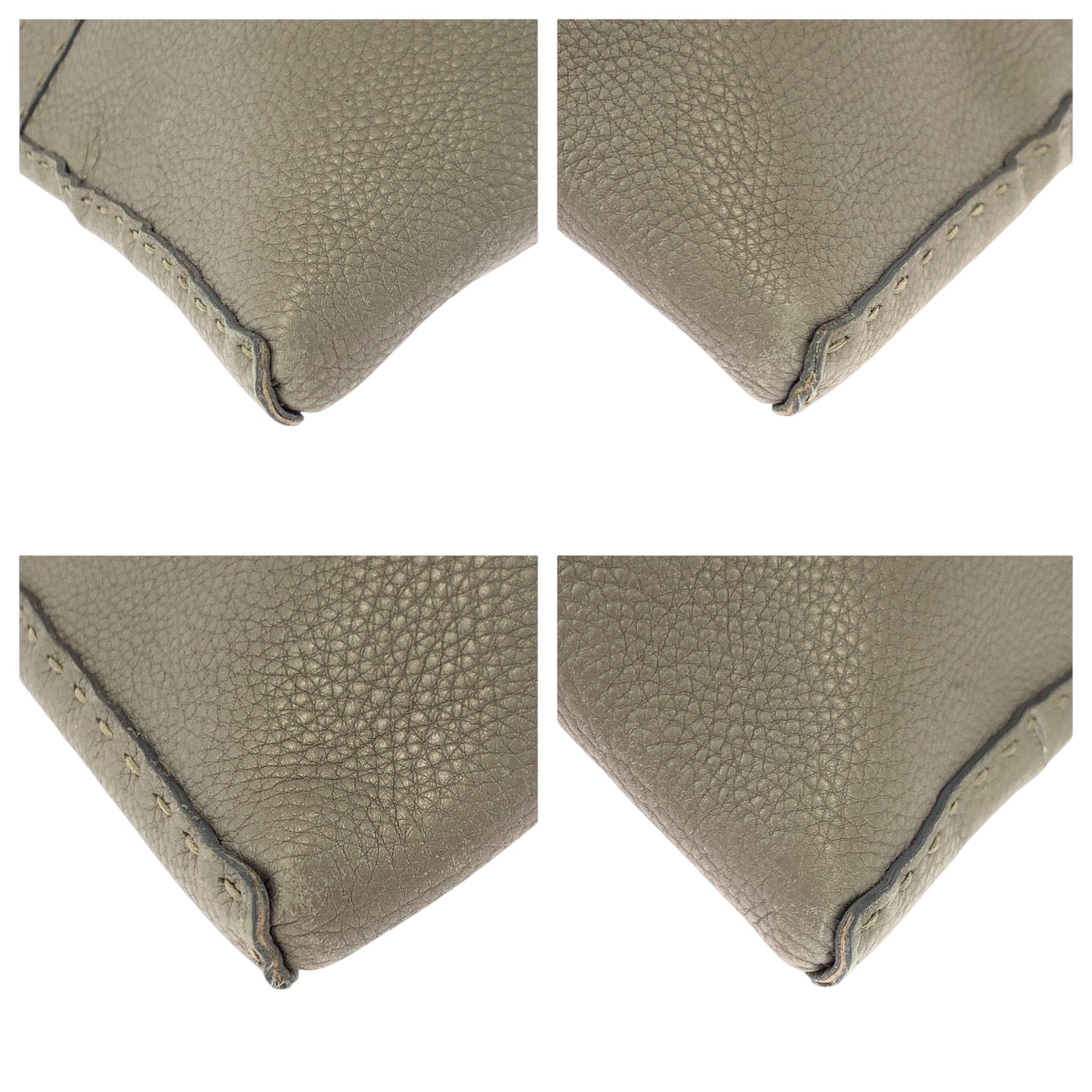 18048
FENDI フェンディ セレリア ベージュ シルバー金具 レザー 2390-8BT093 ショルダーバッグ 斜め掛け  レディース AB38