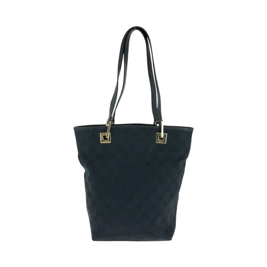 18049
GUCCI グッチ ブラック 黒 ゴールド金具 GGキャンバス 002 1099 トートバッグ ハンドバッグ  レディース ABP38