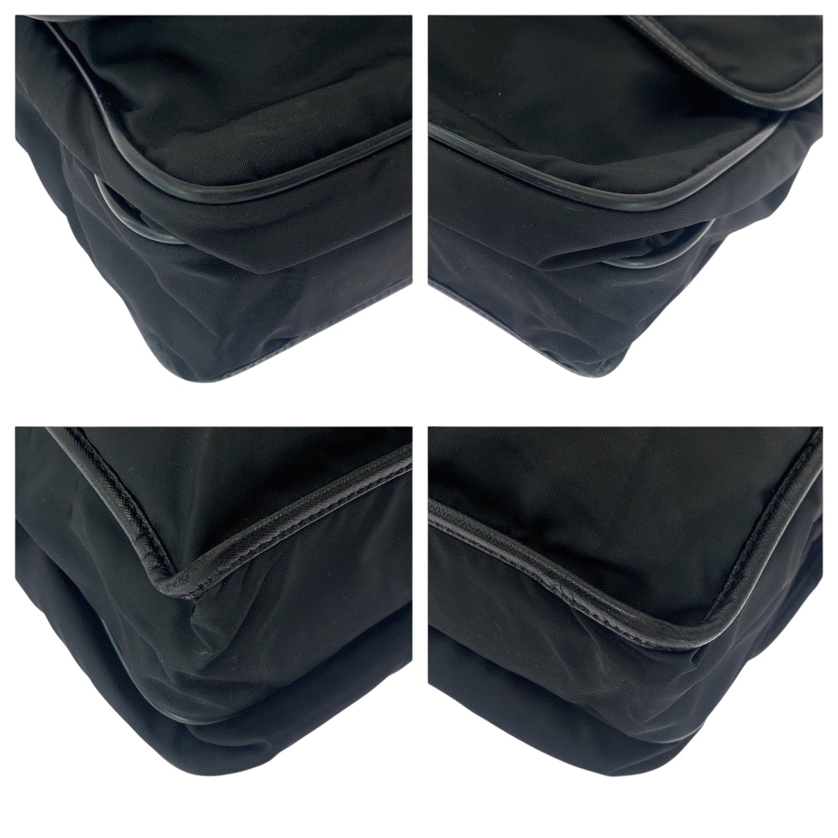 18051
PRADA プラダ テスート 三角ロゴプレート 男女兼用 ブラック 黒 シルバー金具 ナイロン V166 ショルダーバッグ メッセンジャーバッグ  レディース ABP43