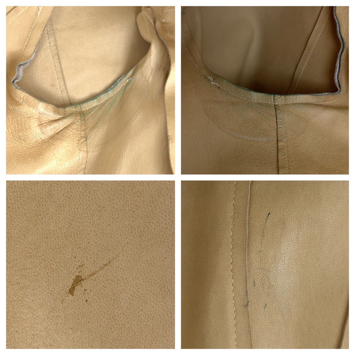 18054
CHANEL シャネル ココマーク 03P アイボリー ラムスキン レザージャケット テーラードジャケット レディース ABP98