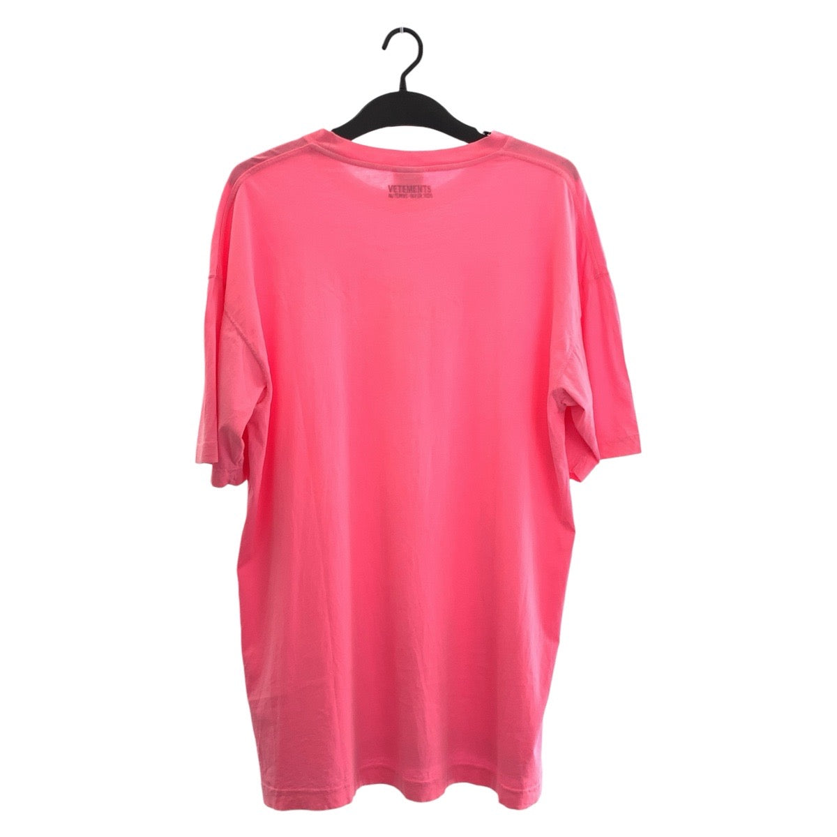 18059
VETEMENTS ヴェトモン ミルク＆クッキー カップル サイズU ピンク コットン 半袖Tシャツ オーバーサイズ 男女兼用  メンズ ABP40
