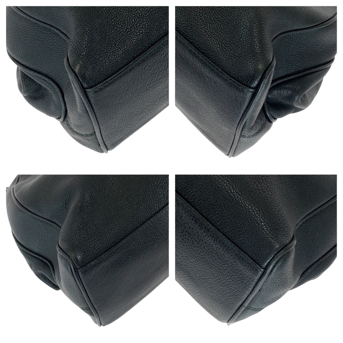 18061
BVLGARI ブルガリ ロゴ ブラック 黒 シルバー金具 レザー チェーントートバッグ ショルダーバッグ レディース ABP41