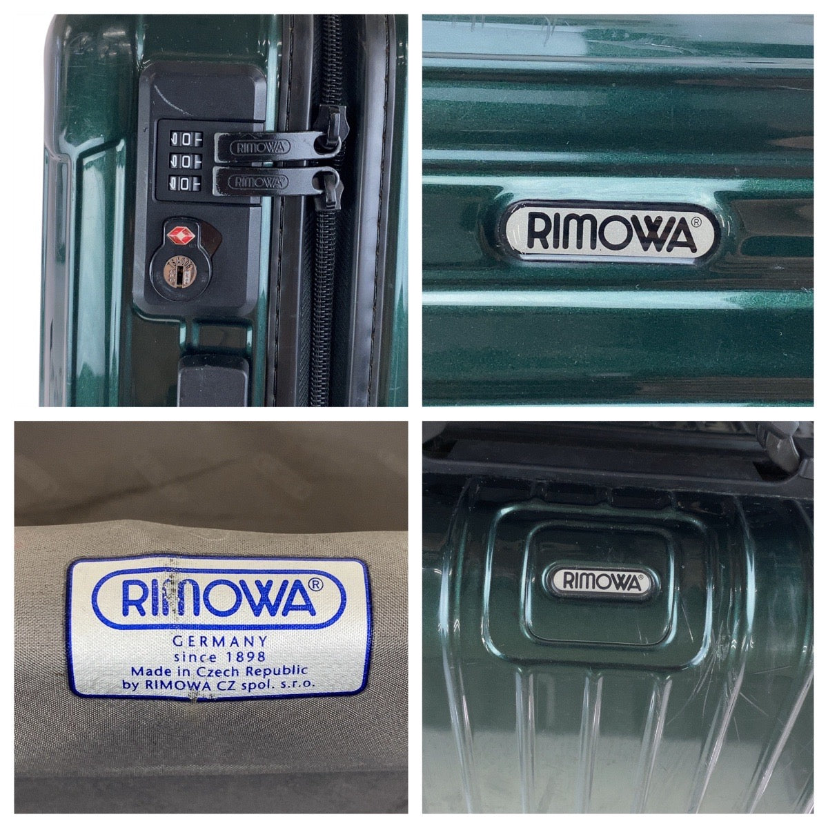 18066
RIMOWA リモワ サルサ キャビンS マルチホイール 31L グリーン ブラック 黒 / ポリカーボネイト キャリーケース スーツケース  メンズ AB58