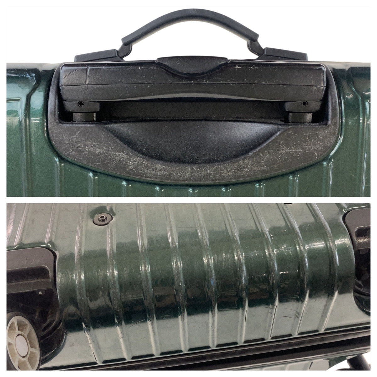 18066
RIMOWA リモワ サルサ キャビンS マルチホイール 31L グリーン ブラック 黒 / ポリカーボネイト キャリーケース スーツケース  メンズ AB58