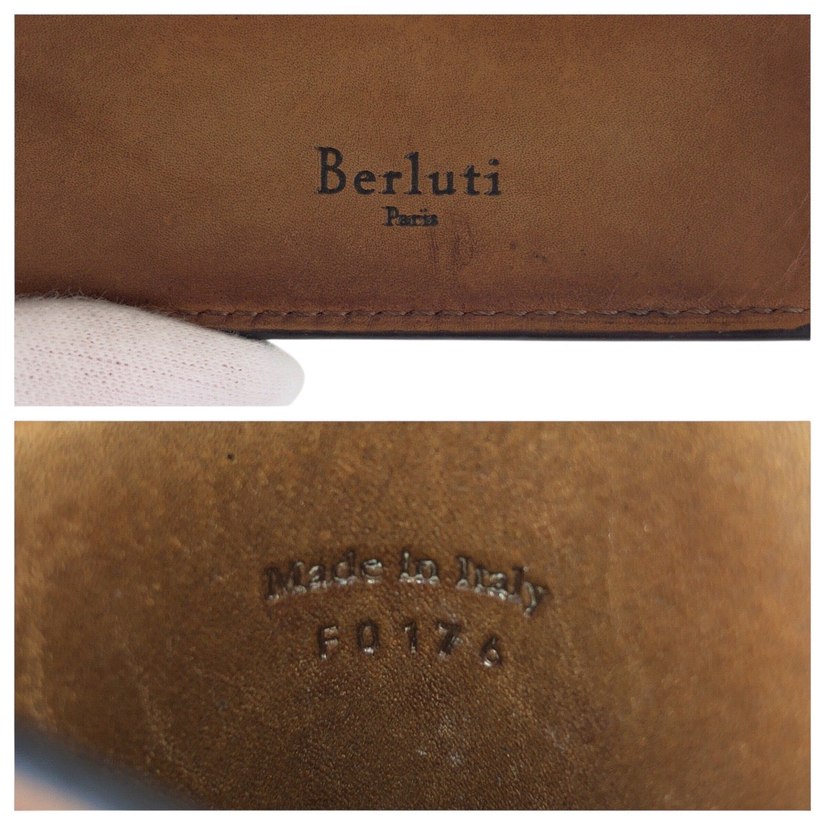 18075
Berluti ベルルッティ カリグラフィ スクリット ブラウン レザー 二つ折り財布 コンパクトウォレット  メンズ ABP33