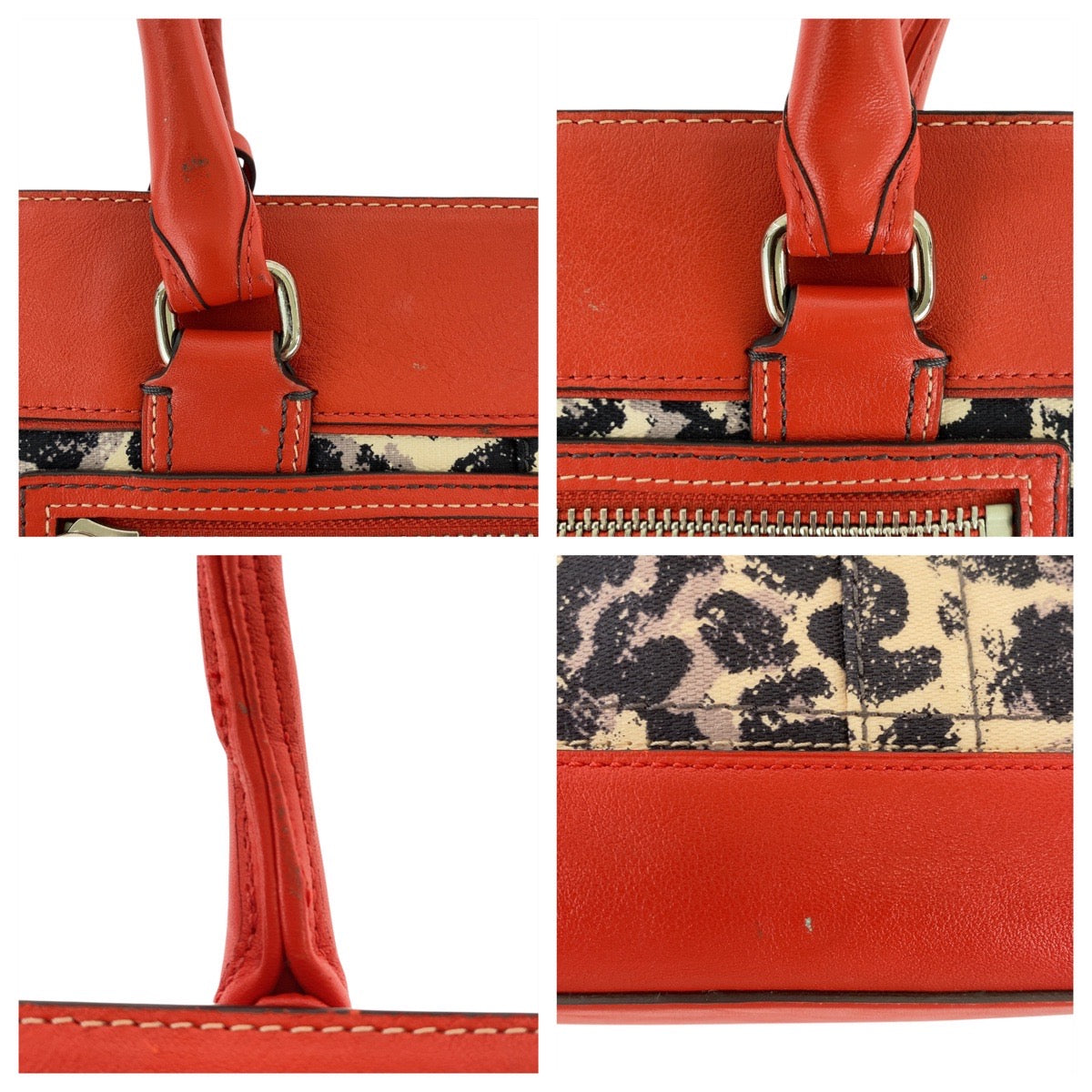 18080
COACH コーチ レッド シルバー金具 キャンバス / レザー E1273-19989 ハンドバッグ ショルダーバッグ  レディース ABP11