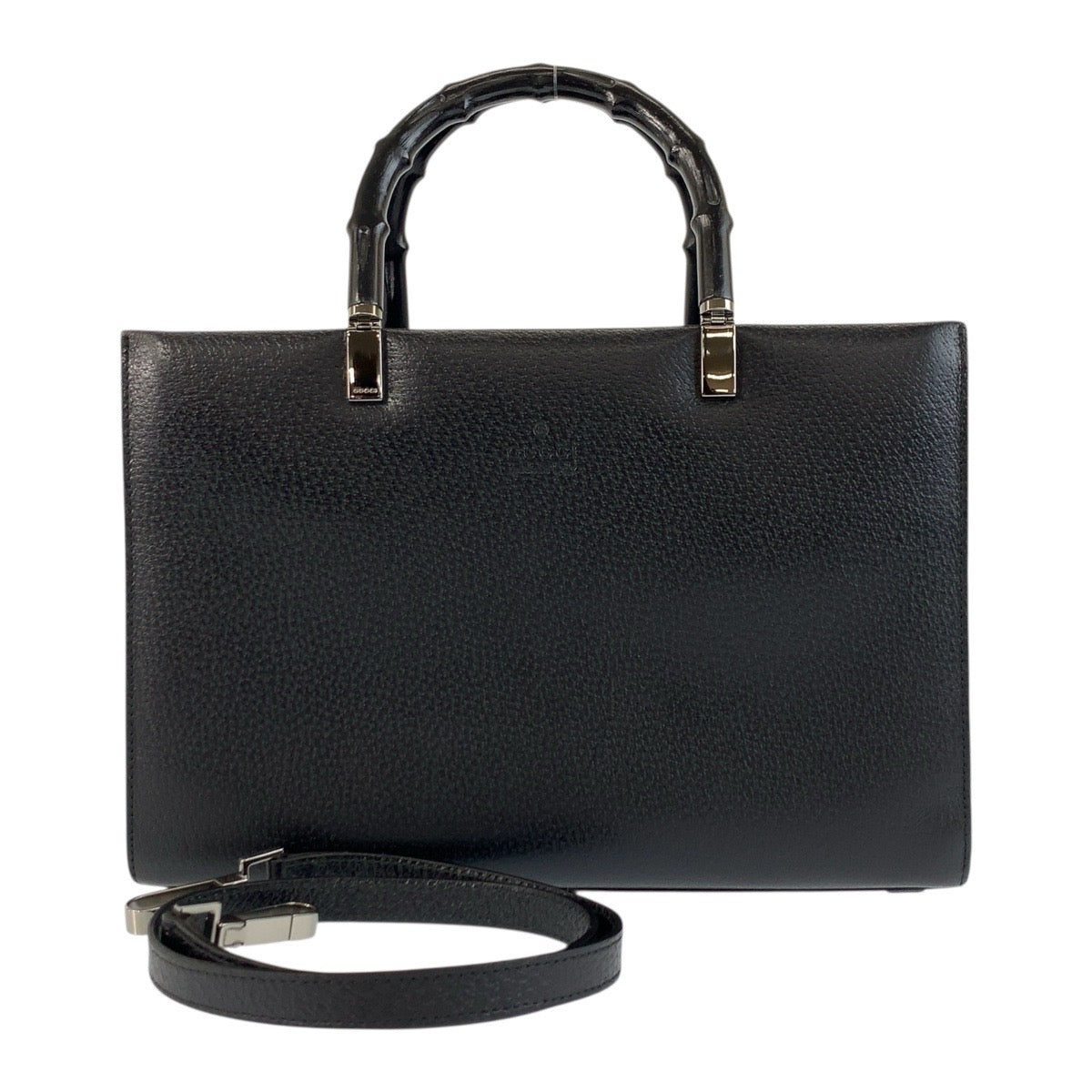 18084
GUCCI グッチ バンブー ブラック 黒 ゴールド金具 レザー 002 1035 ハンドバッグ トートバッグ ショルダーバッグ 2way  レディース A58