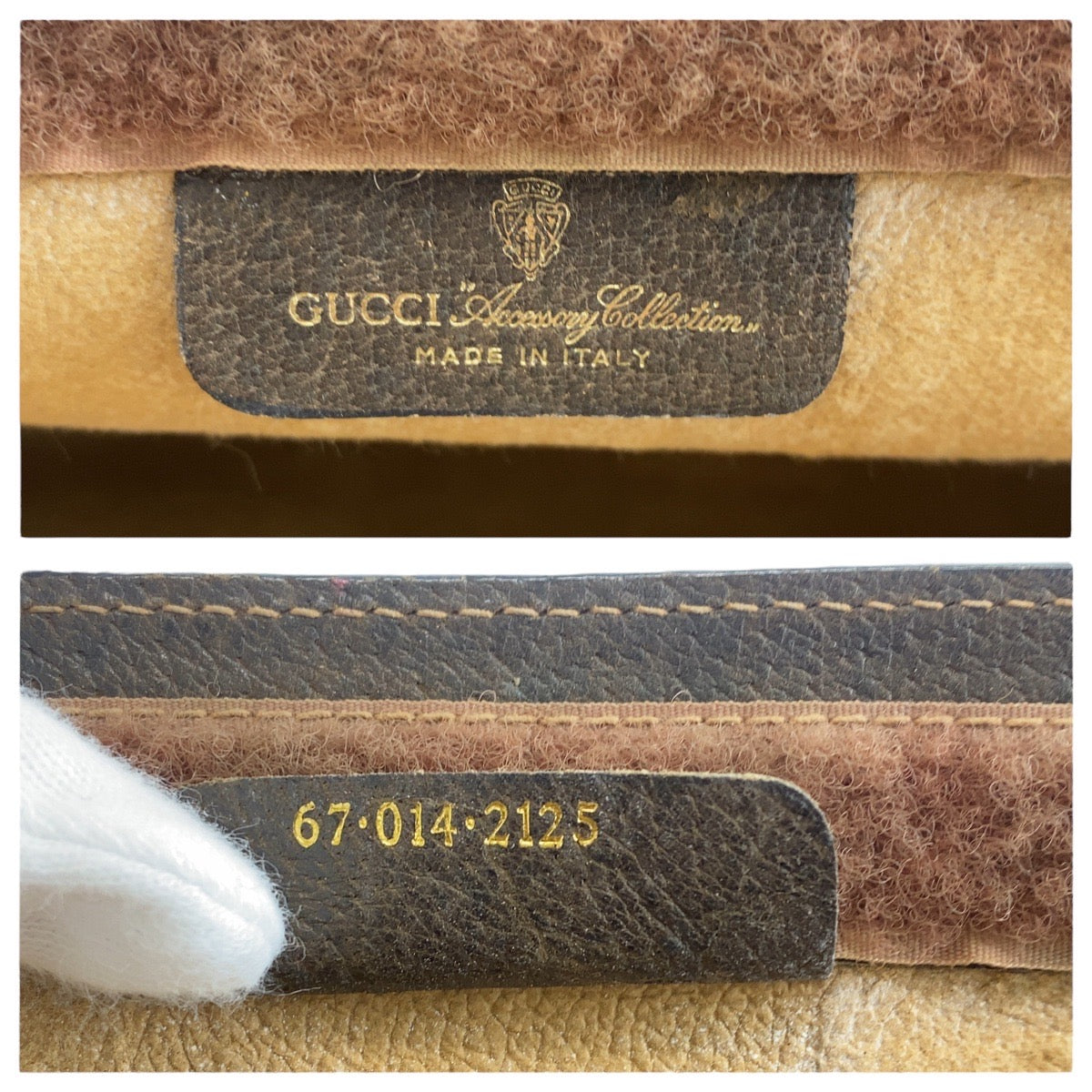 18086
GUCCI グッチ ヴィンテージ オールドグッチ シェリーライン ベージュ ブラウン  GGスプリームキャンバス / レザー 67 014 2125 クラッチバッグ セカンドバッグ  メンズ AB19
