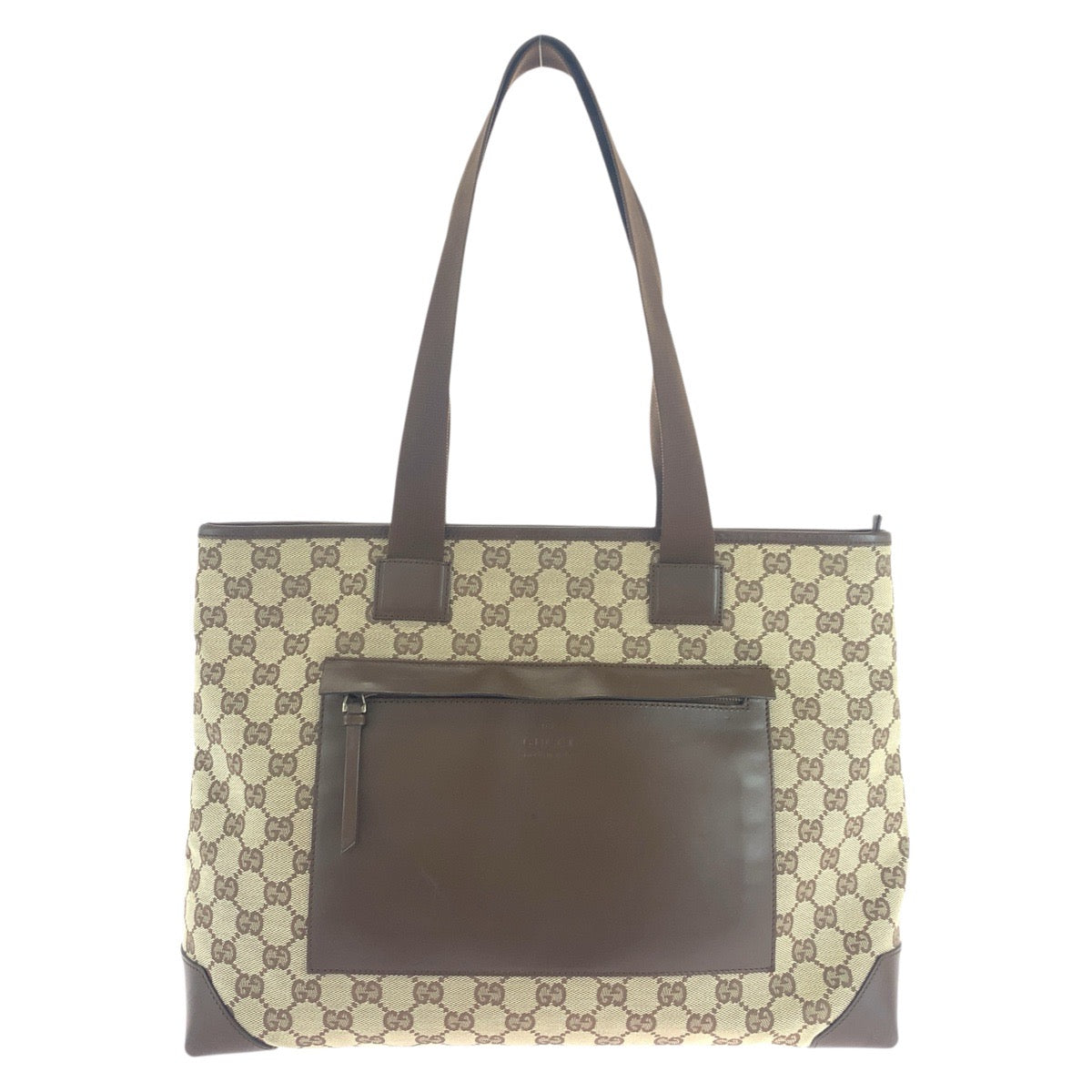 18087
GUCCI グッチ ベージュ ブラウン GGキャンバス / レザー 34339 トートバッグ ショルダーバッグ  レディース ABP40