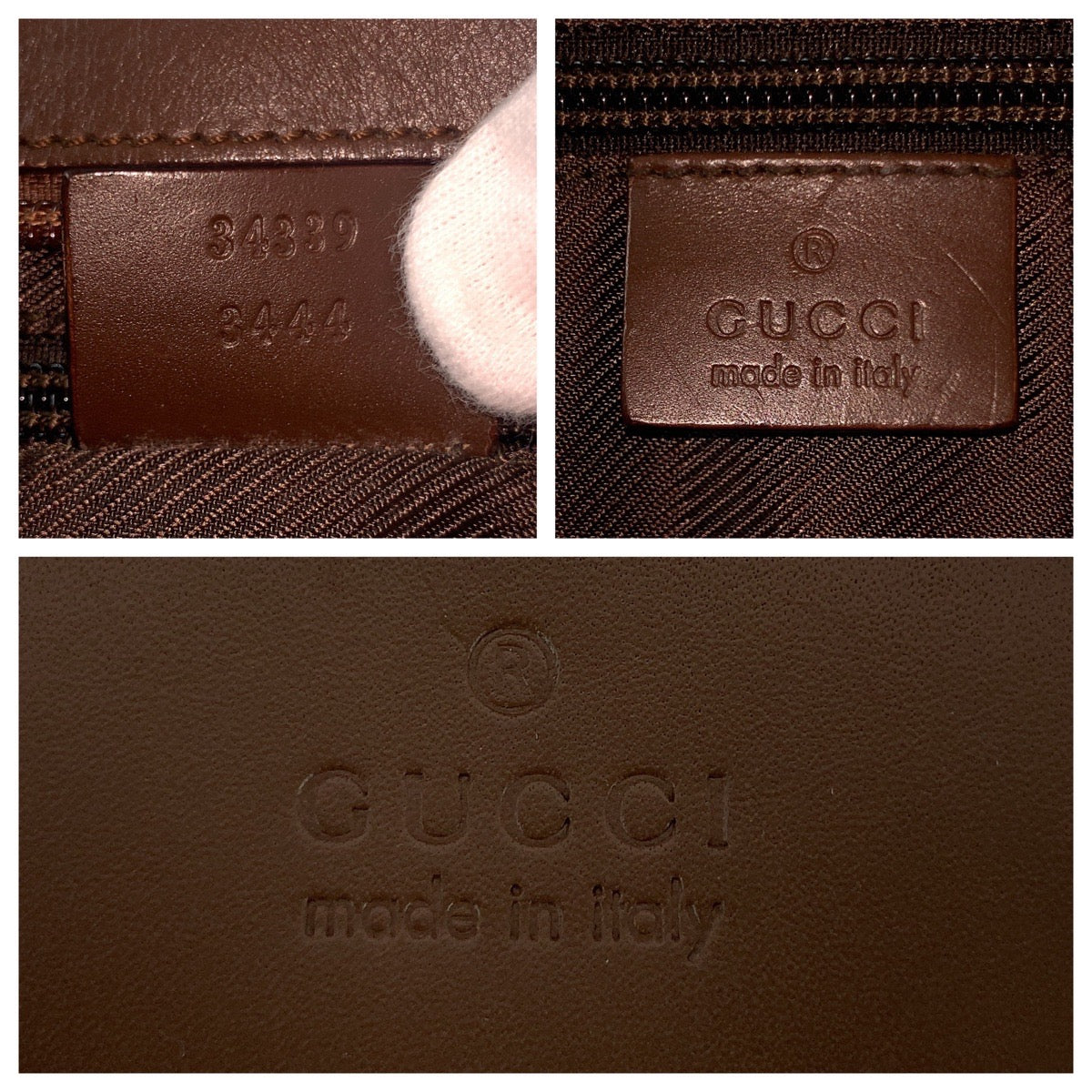 18087
GUCCI グッチ ベージュ ブラウン GGキャンバス / レザー 34339 トートバッグ ショルダーバッグ  レディース ABP40