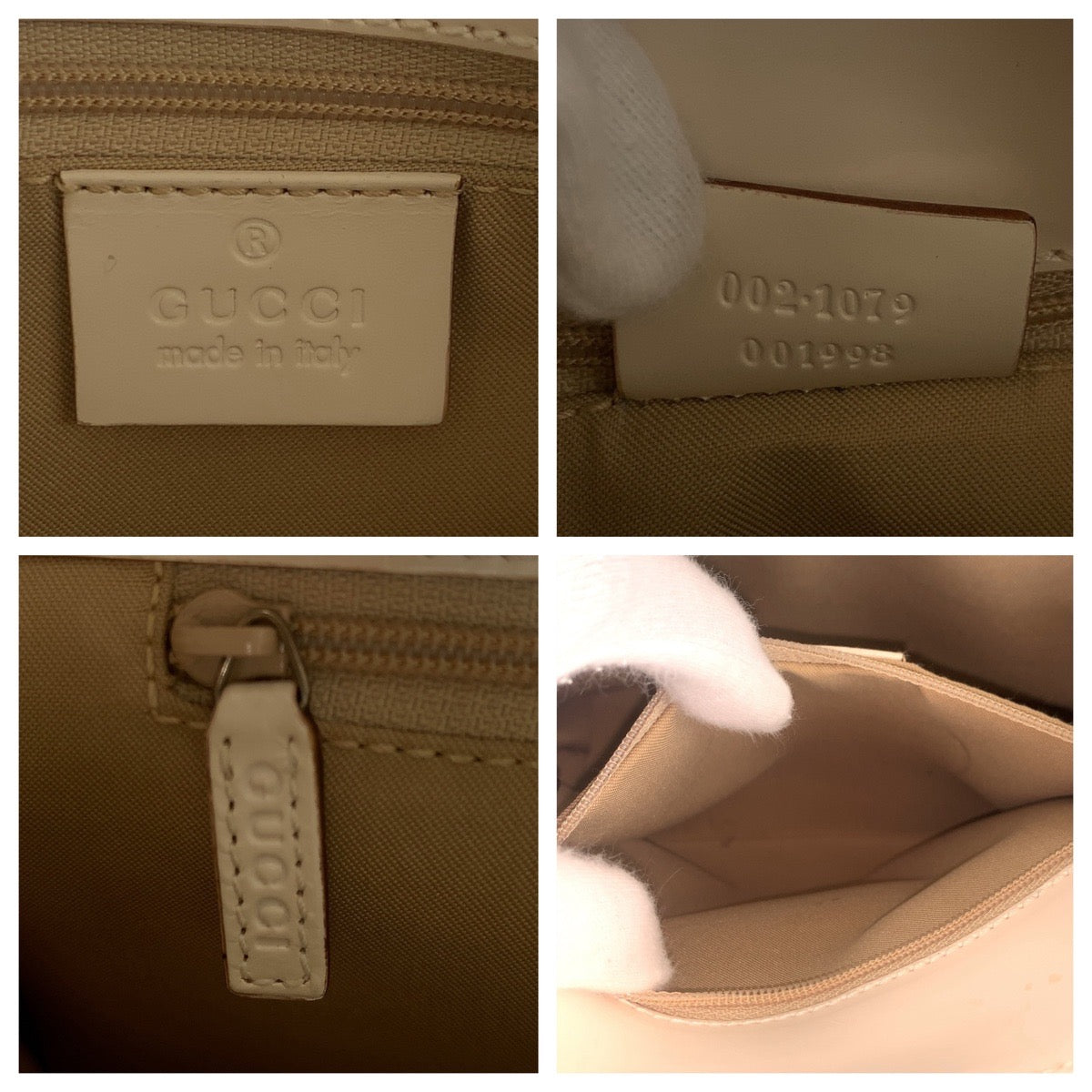 18090
GUCCI グッチ ベージュ アイボリー  GGキャンバス 002.1079 トートバッグ ハンドバッグ  レディース AB33