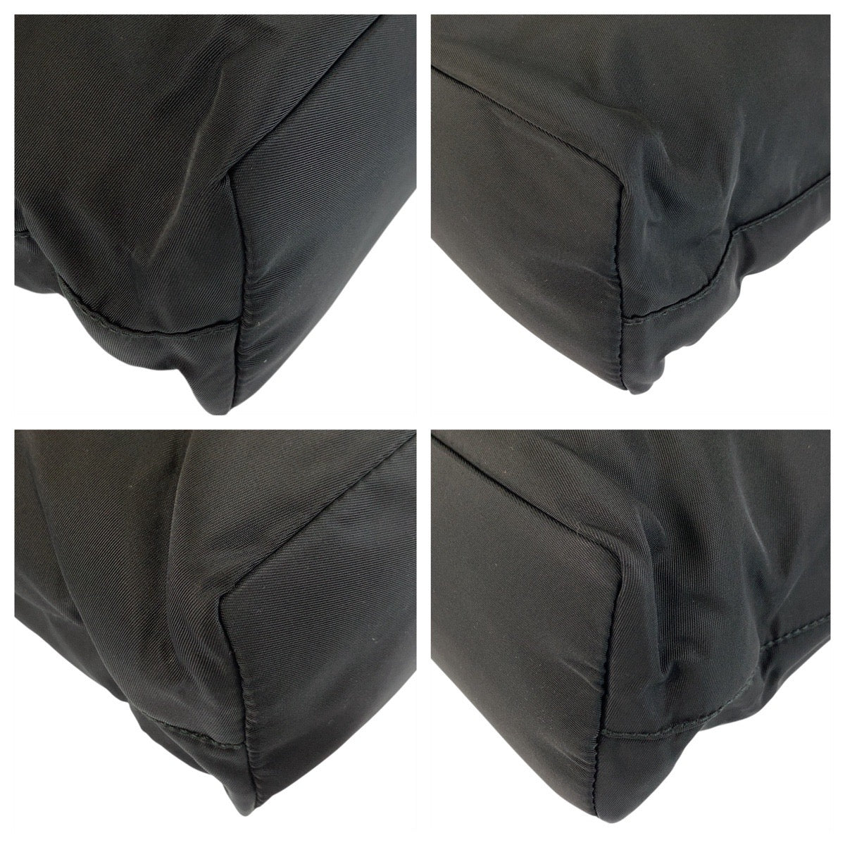 18095
PRADA プラダ テスート 三角ロゴプレート ブラック 黒 シルバー金具 ナイロン 22 トートバッグ ショルダーバッグ  レディース ABP40