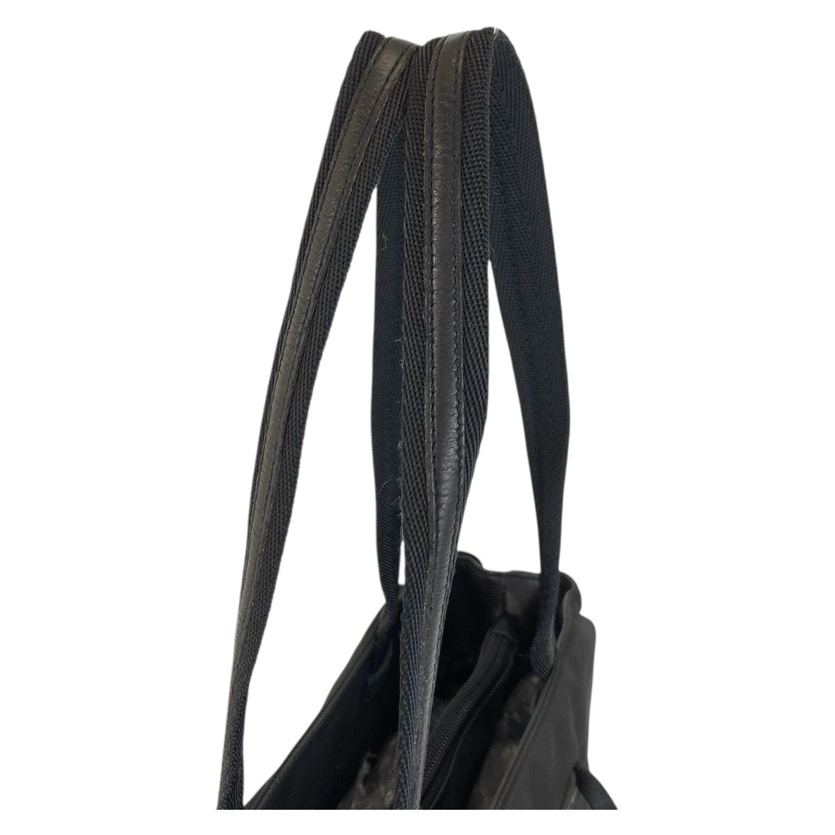 18095
PRADA プラダ テスート 三角ロゴプレート ブラック 黒 シルバー金具 ナイロン 22 トートバッグ ショルダーバッグ  レディース ABP40