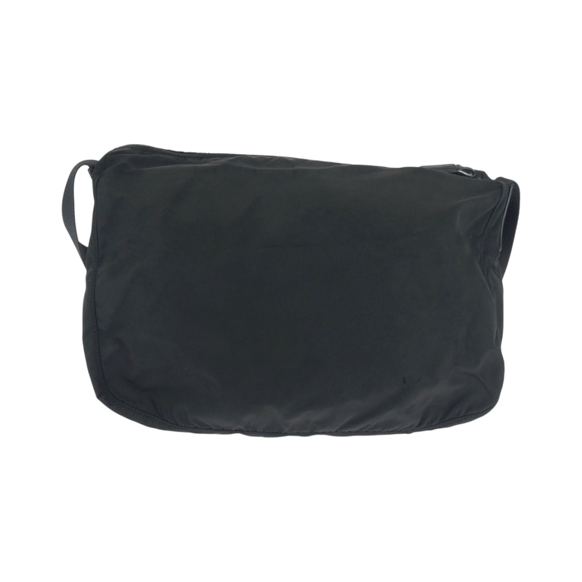 18096
PRADA プラダ テスート 三角ロゴプレート ブラック 黒 シルバー金具 ナイロン ジョルダーバッグ メッセンジャーバッグ  レディース AB