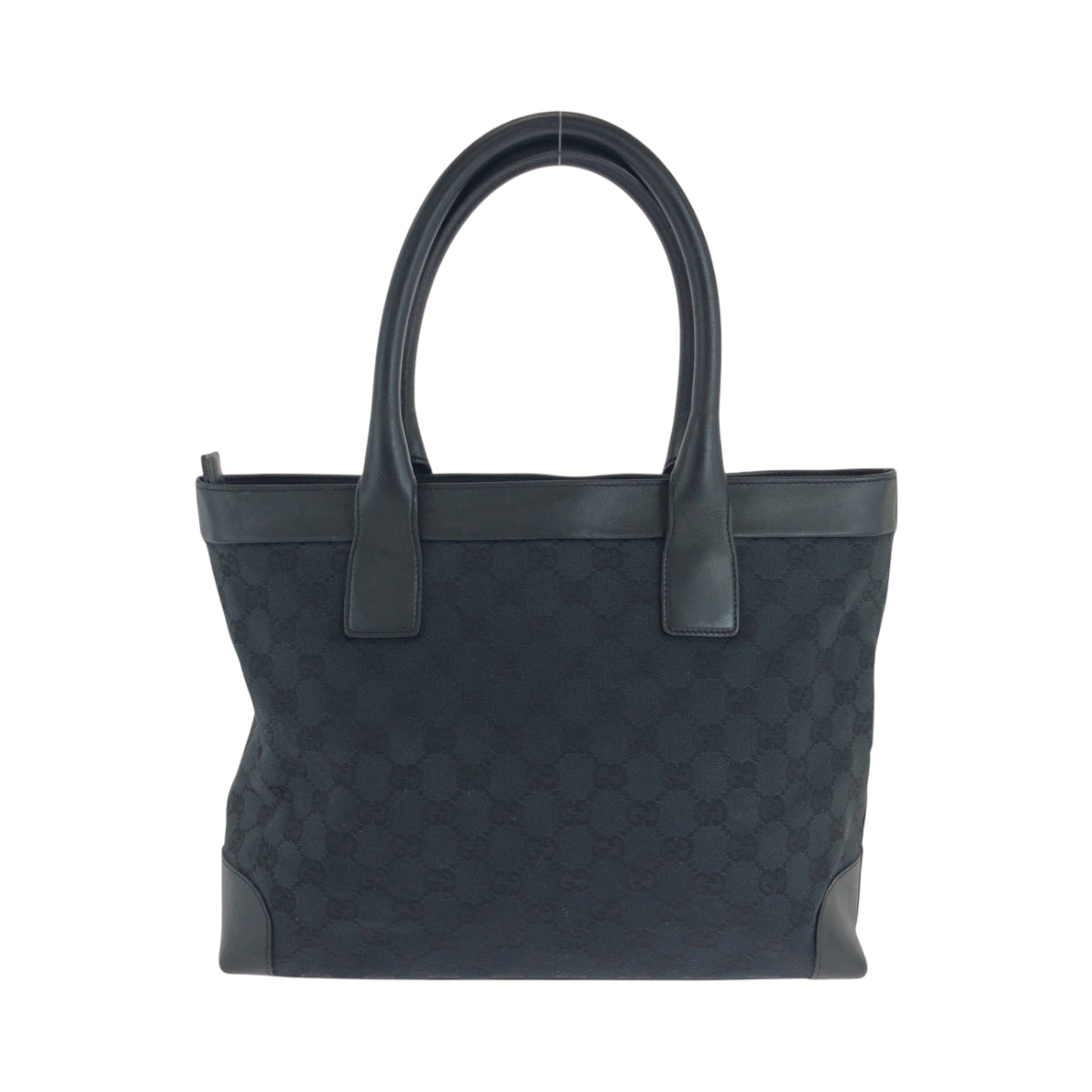 18097
GUCCI グッチ ブラック 黒 シルバー金具 GGキャンバス 002 1119 トートバッグ ハンドバッグ  レディース AB35