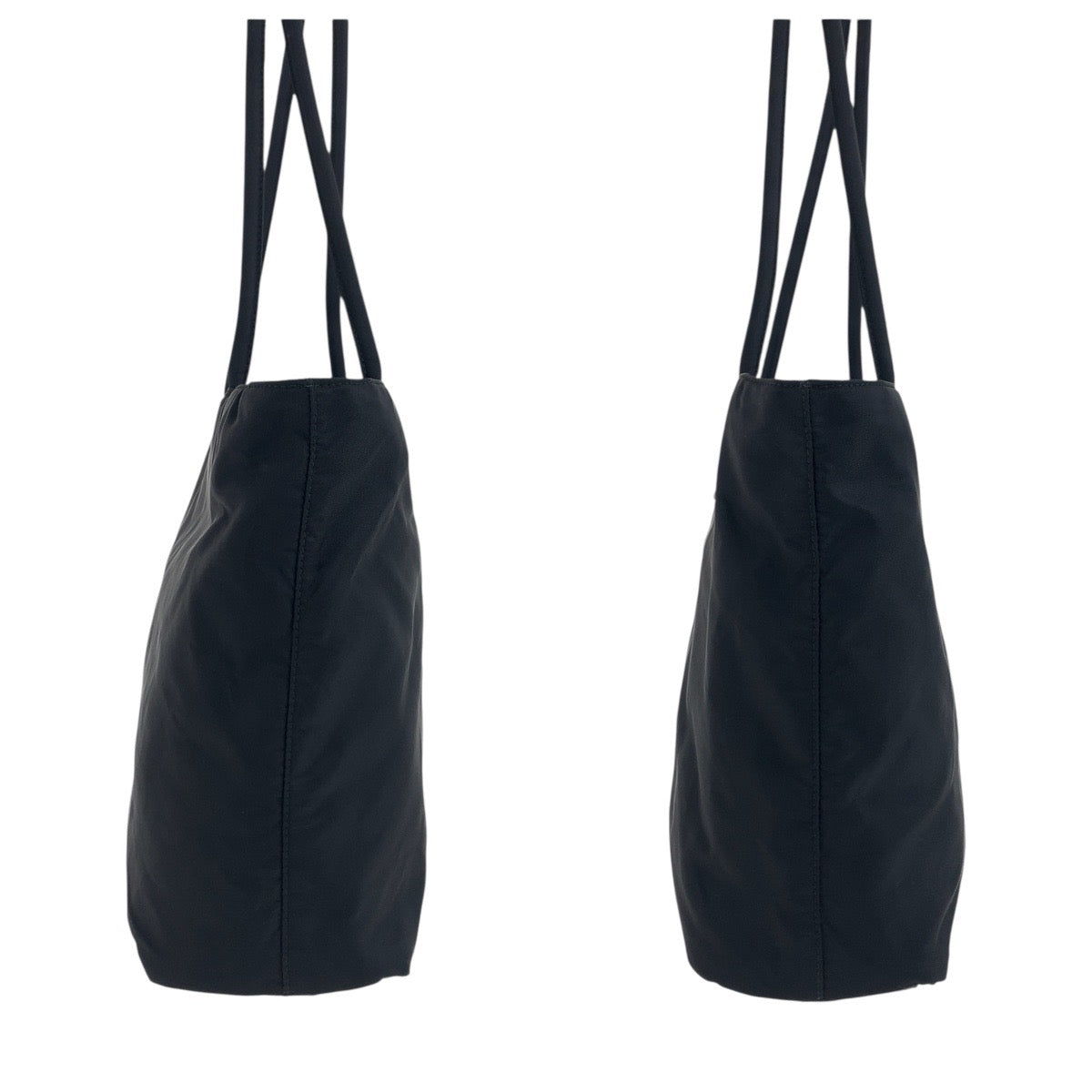 18099
PRADA プラダ テスート 三角ロゴプレート ブラック 黒 シルバー金具 ナイロン トートバッグ ショルダーバッグ  レディース ABP40