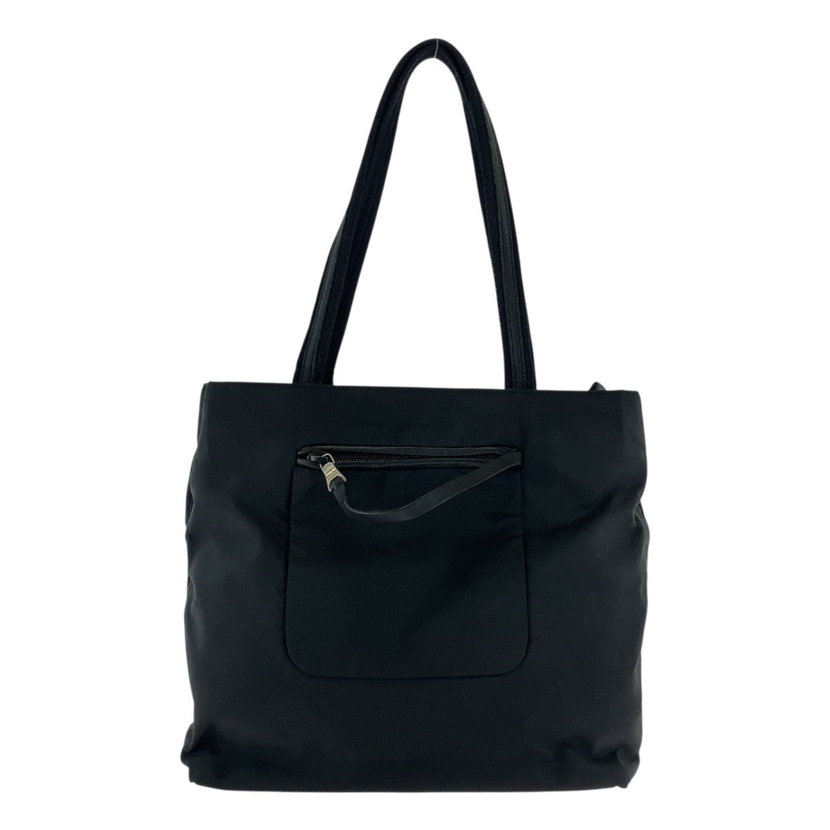 18100
PRADA プラダ テスート 三角ロゴプレート ブラック 黒 シルバー金具 ナイロン / レザー トートバッグ ショルダーバッグ  レディース ABP40