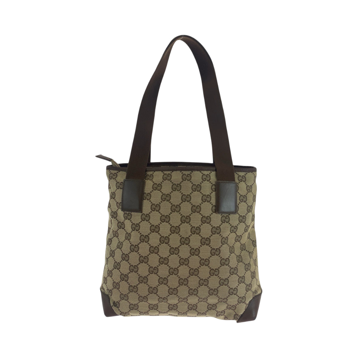 18103
GUCCI グッチ ブラウン ベージュ シルバー金具 GGキャンバス 019 0402 トートバッグ ショルダーバッグ  レディース AB25