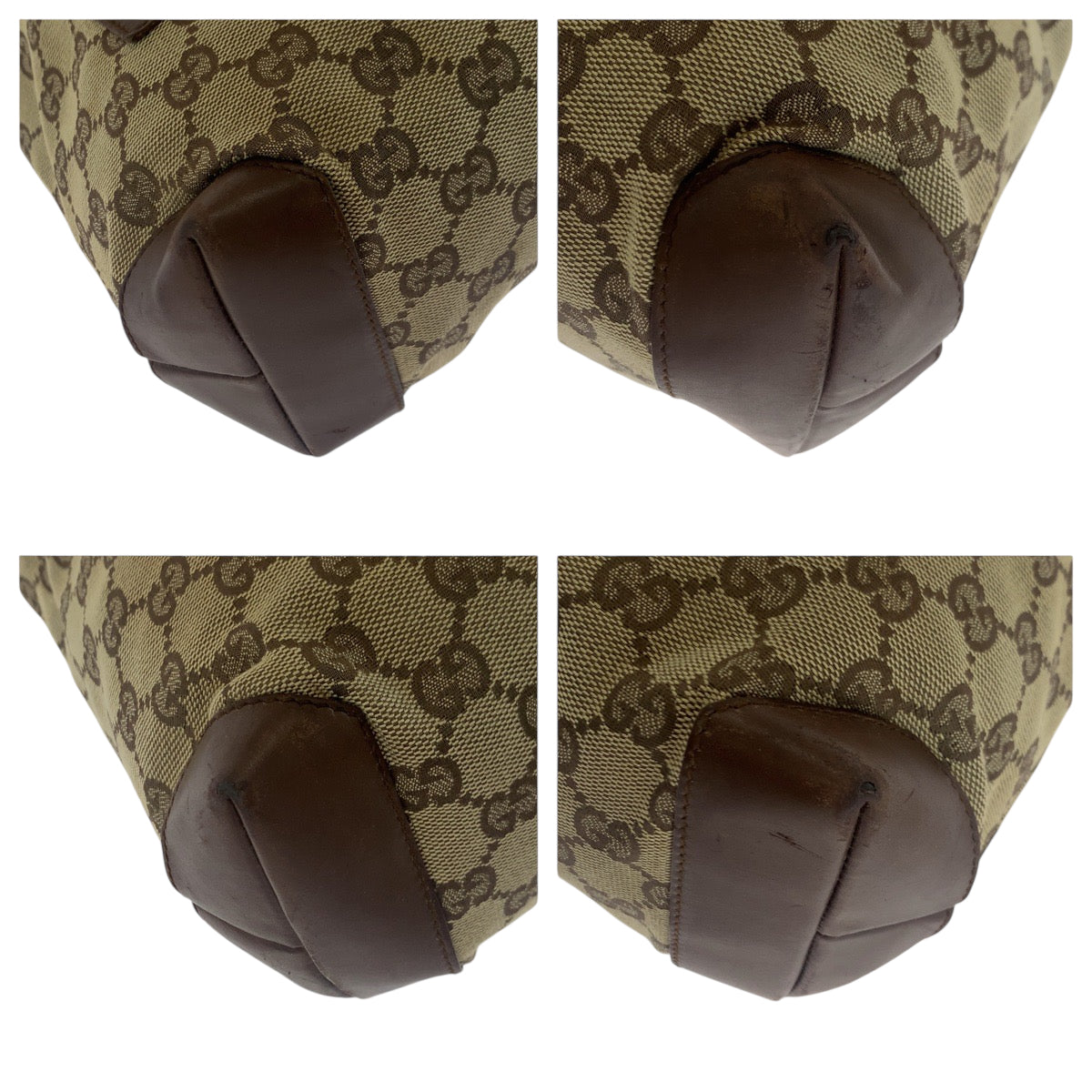 18103
GUCCI グッチ ブラウン ベージュ シルバー金具 GGキャンバス 019 0402 トートバッグ ショルダーバッグ  レディース AB25
