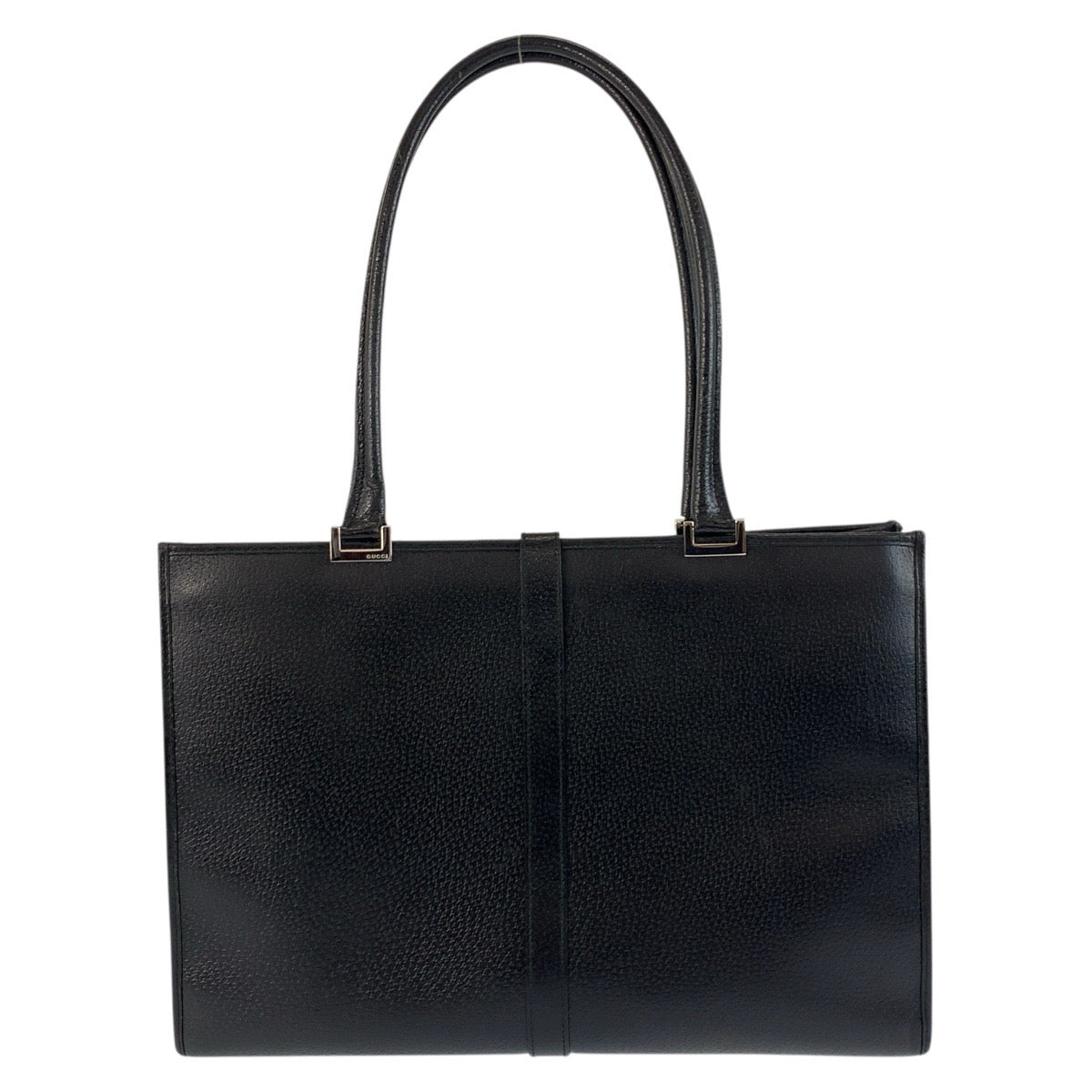 18105
GUCCI グッチ ジャッキー ブラック 黒 シルバー金具 レザー 002 1074 トートバッグ ショルダーバッグ  レディース ABP56