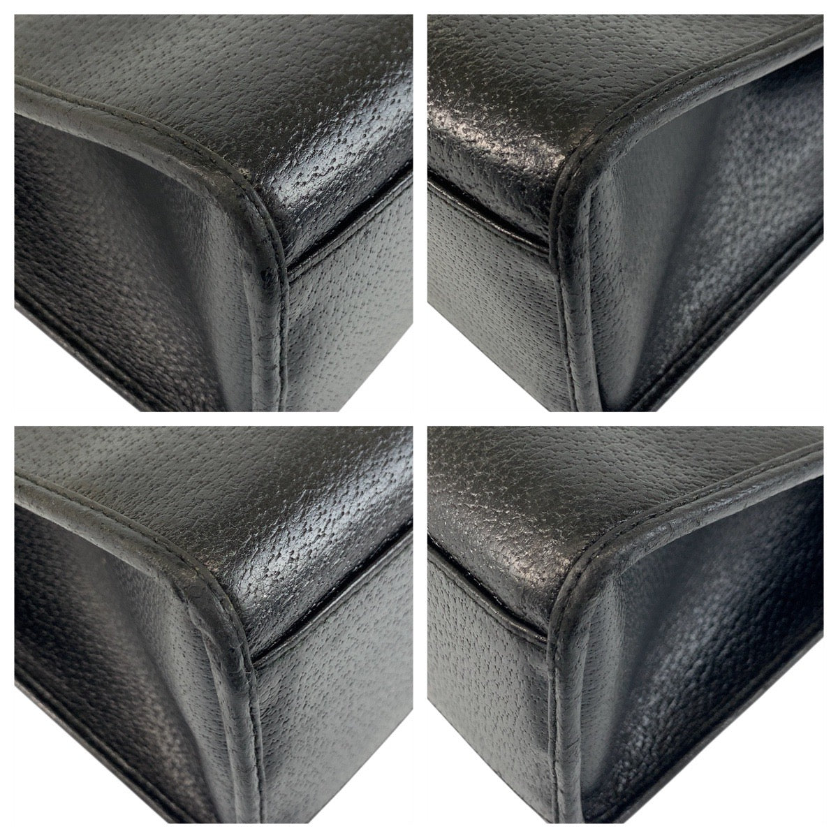 18105
GUCCI グッチ ジャッキー ブラック 黒 シルバー金具 レザー 002 1074 トートバッグ ショルダーバッグ  レディース ABP56