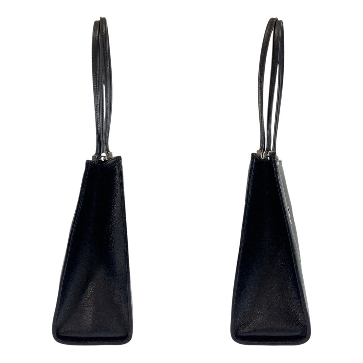 18105
GUCCI グッチ ジャッキー ブラック 黒 シルバー金具 レザー 002 1074 トートバッグ ショルダーバッグ  レディース ABP56