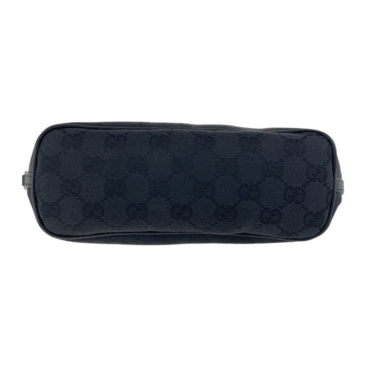 18108
GUCCI グッチ ブラック 黒 シルバー金具 GGキャンバス / レザー 07198 ハンドバッグ アクセサリーポーチ  レディース A39