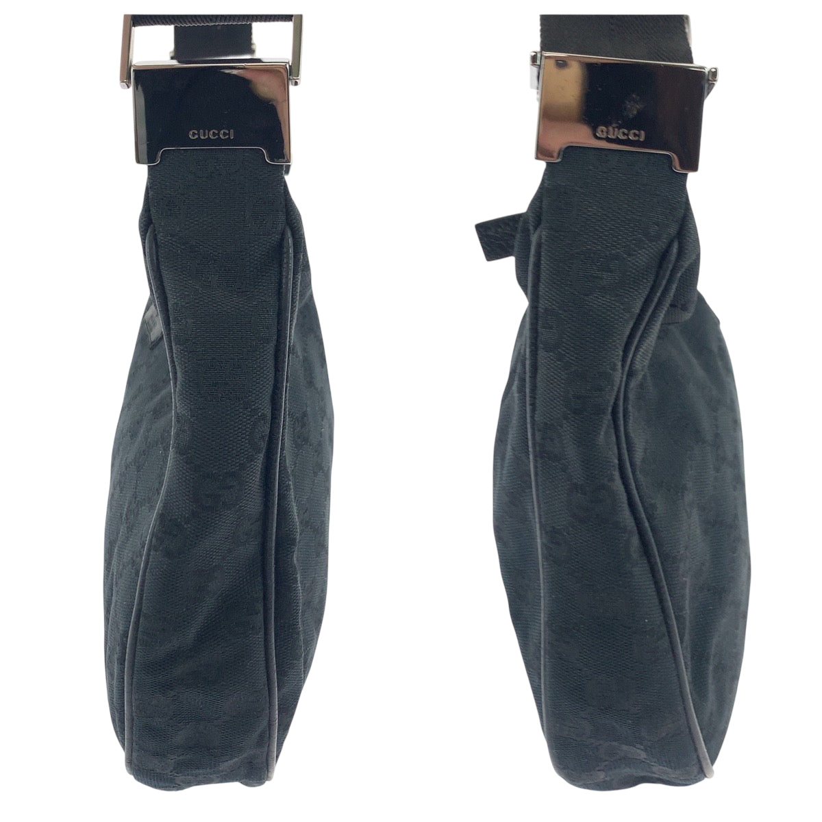 18111
GUCCI グッチ ブラック 黒 シルバー金具 GGキャンバス 122790 ショルダーバッグ 斜め掛け  レディース ABP40