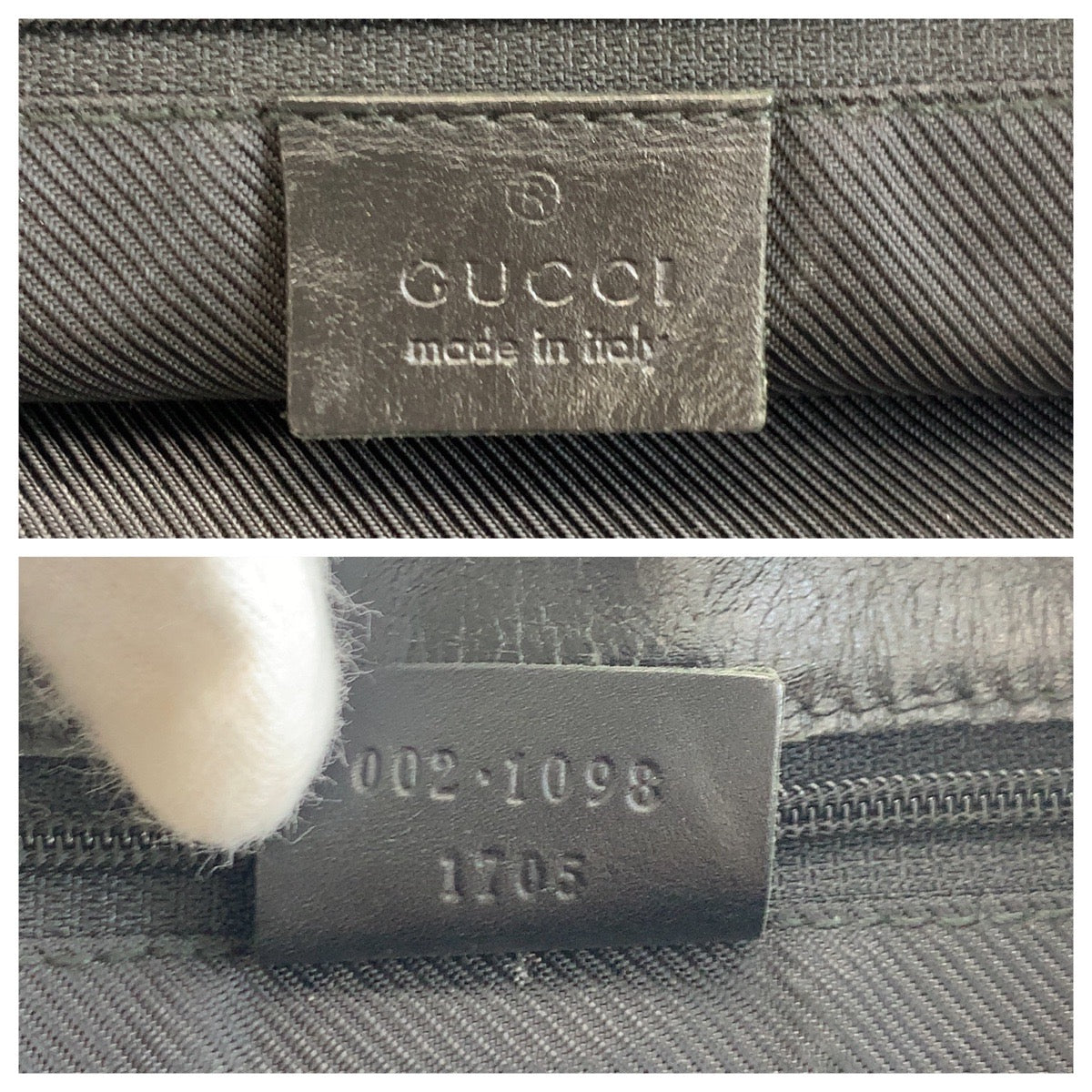 18118
GUCCI グッチ ベージュ ブラック 黒 ゴールド金具 GGキャンバス / レザー 002 1098 トートバッグ ショルダーバッグ  レディース
