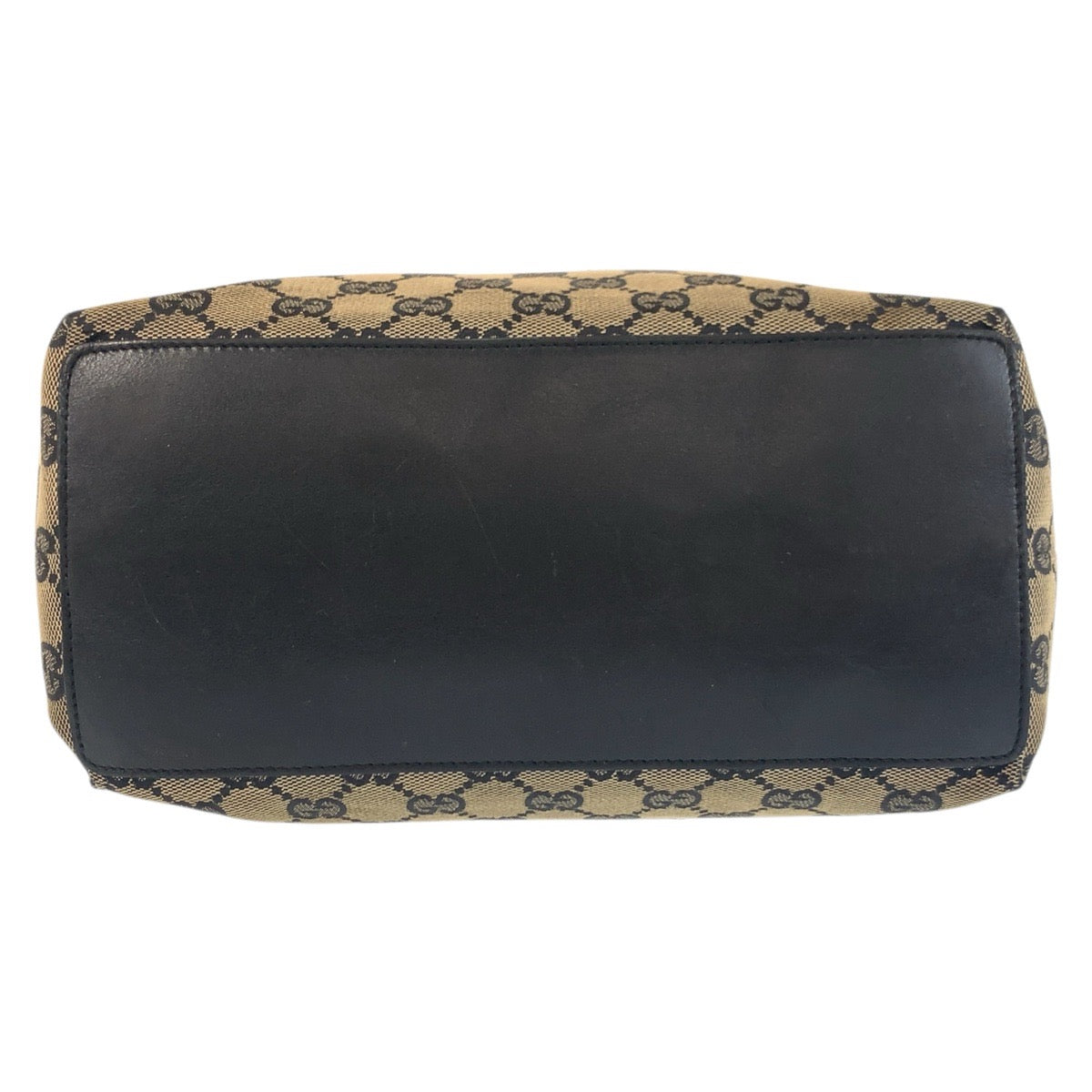 18118
GUCCI グッチ ベージュ ブラック 黒 ゴールド金具 GGキャンバス / レザー 002 1098 トートバッグ ショルダーバッグ  レディース