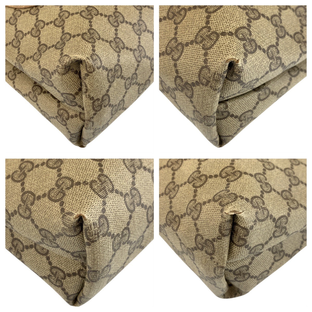 18119
GUCCI グッチ シェリーライン オールドグッチ ベージュ ブラウン GGスプリームキャンバス / レザー 39 02 003 トートバッグ ショルダーバッグ  レディース AB25