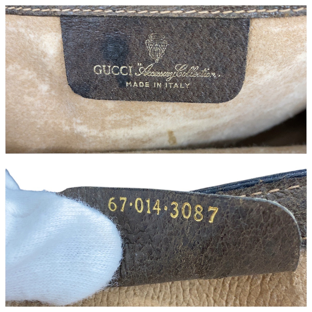 18125
GUCCI グッチ ヴィンテージ オールドグッチ シェリーライン ベージュ ブラウン ゴールド金具 GGスプリームキャンバス / レザー 67 014 3087 クラッチバッグ セカンドバッグ  メンズ