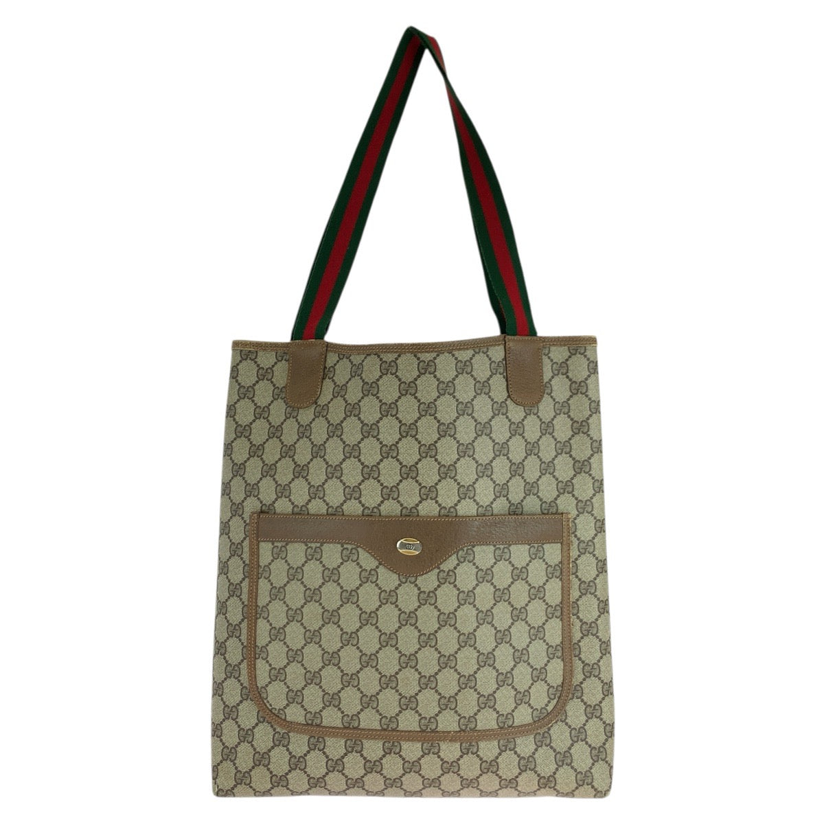 18130
GUCCI グッチ シェリーライン オールドグッチ ベージュ ブラウン GGスプリームキャンバス / レザー 39 02 003 トートバッグ ショルダーバッグ  レディース ABP32
