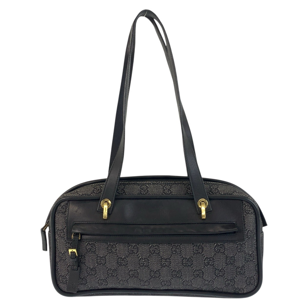 18131
GUCCI グッチ ブラック 黒 ゴールド金具 GGキャンバス / レザー 92729 ショルダーバッグ  レディース ABP39