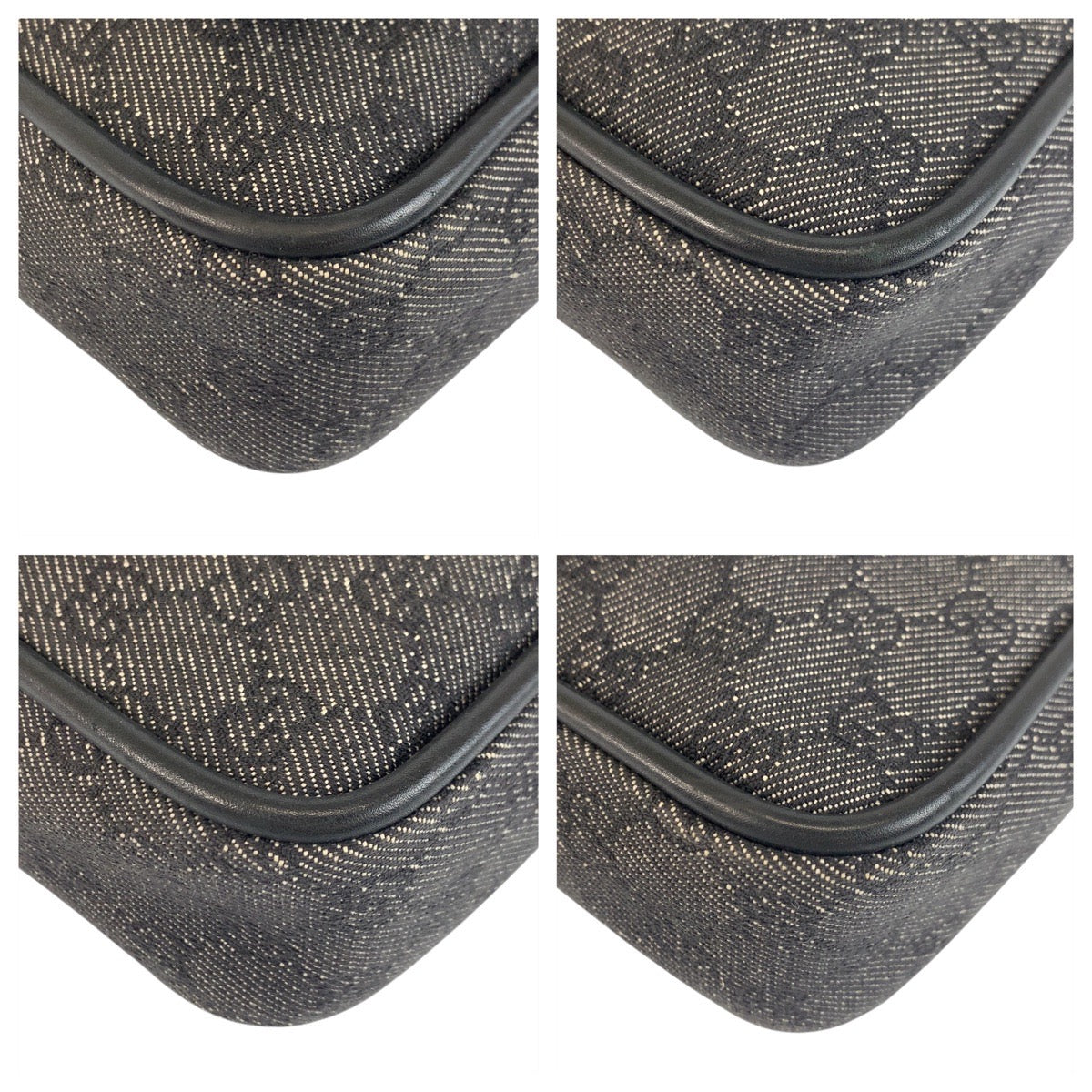 18131
GUCCI グッチ ブラック 黒 ゴールド金具 GGキャンバス / レザー 92729 ショルダーバッグ  レディース ABP39