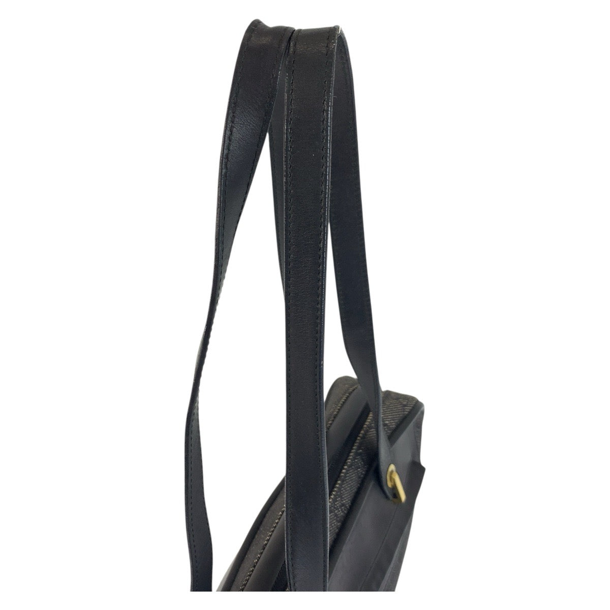 18131
GUCCI グッチ ブラック 黒 ゴールド金具 GGキャンバス / レザー 92729 ショルダーバッグ  レディース ABP39