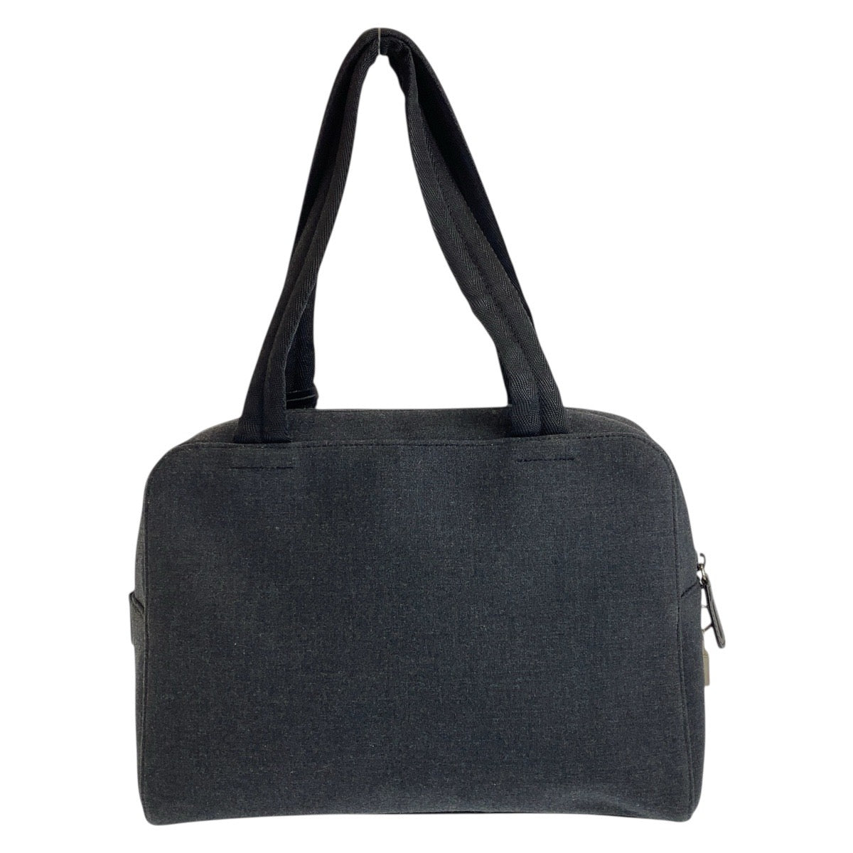 18132
PRADA プラダ プラダスポーツ グレー ブラック シルバー金具 キャンバス トートバッグ ショルダーバッグ 男女兼用  レディース A40