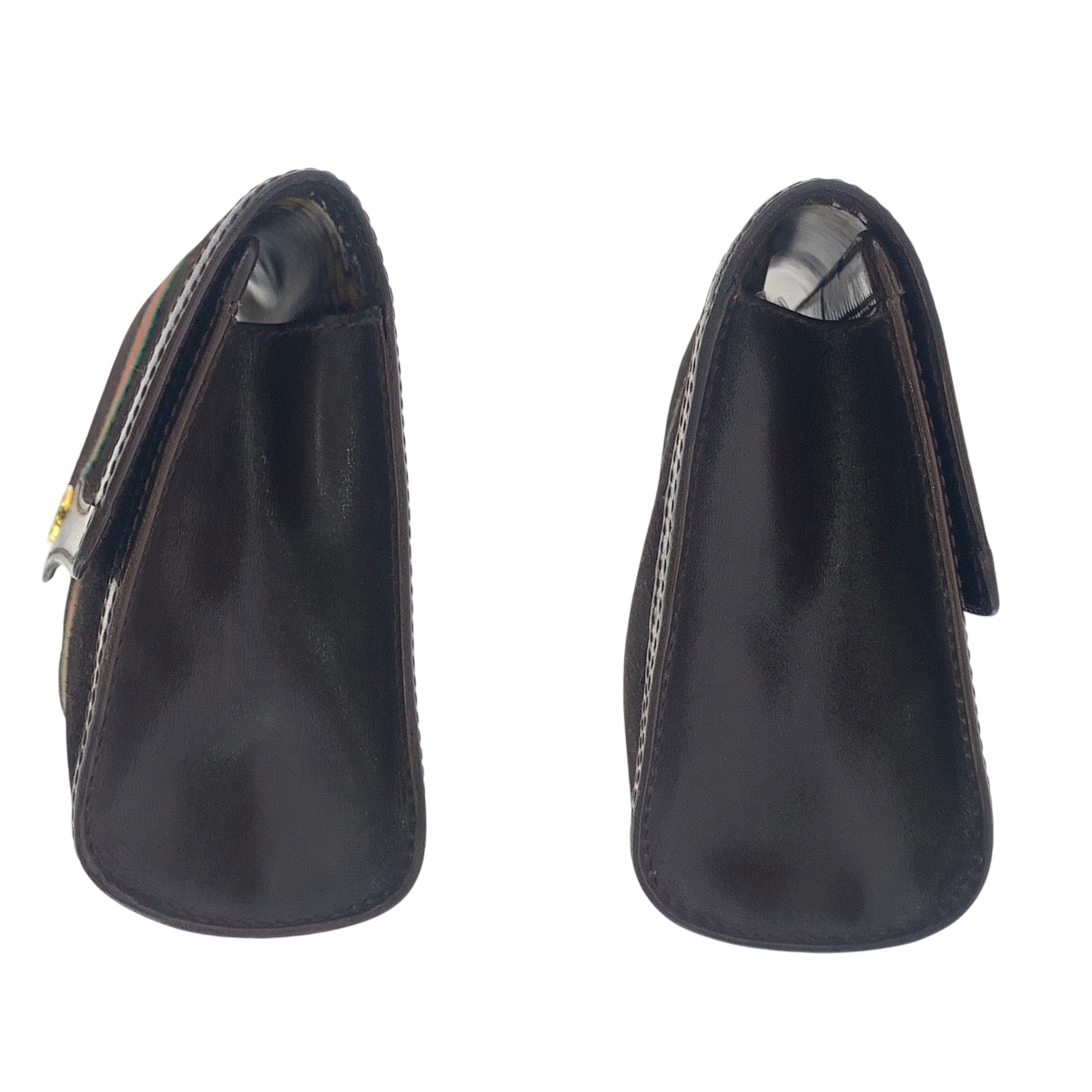 18136
GUCCI グッチ オールドグッチ シェリーライン グッチパフューム ブラウン ゴールド金具 スウェード クラッチバッグ セカンドバッグ  レディース ABP25