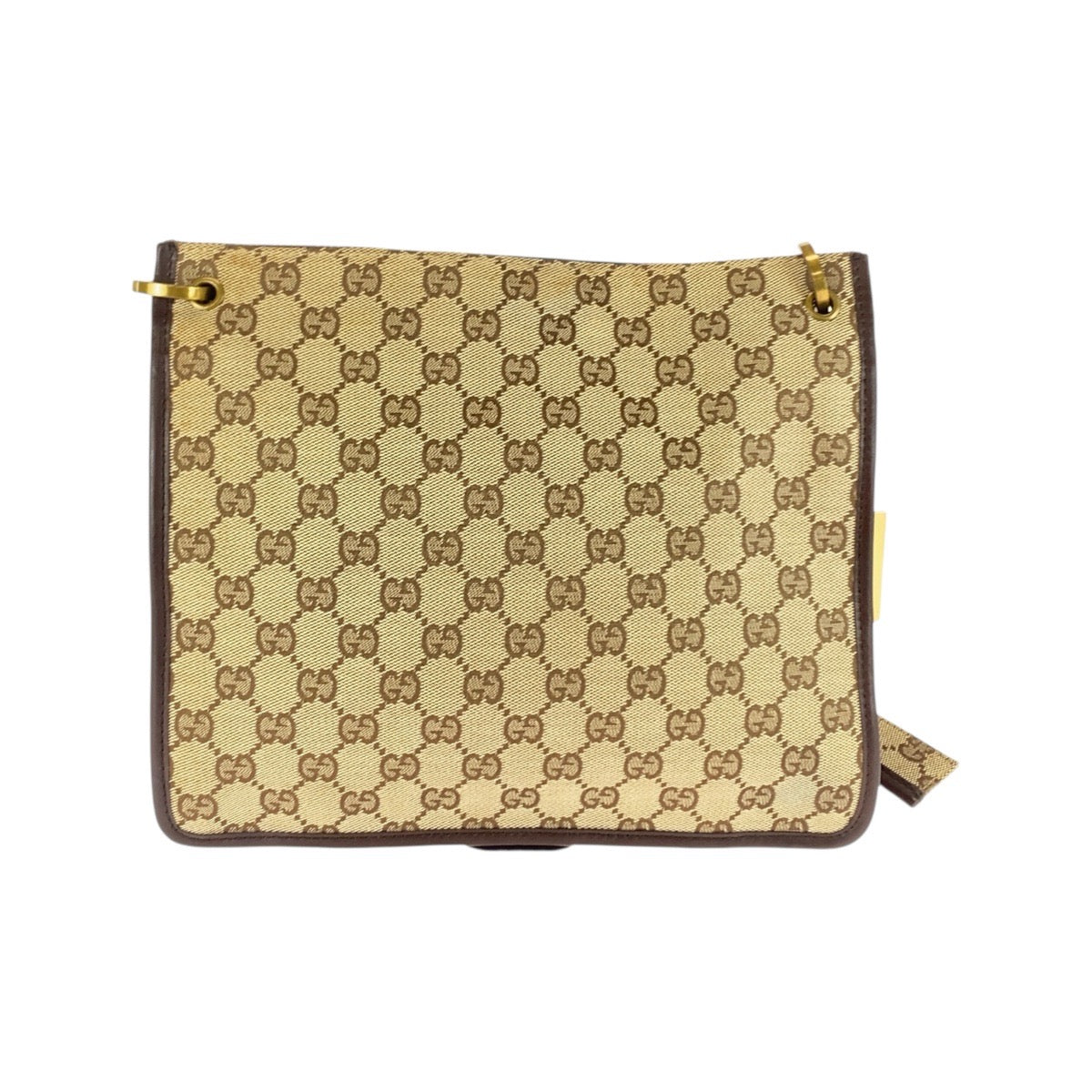 20129
GUCCI グッチ ベージュ ブラウン GGキャンバス / レザー 91762 ショルダーバッグ メッセンジャーバッグ レディース ABP29